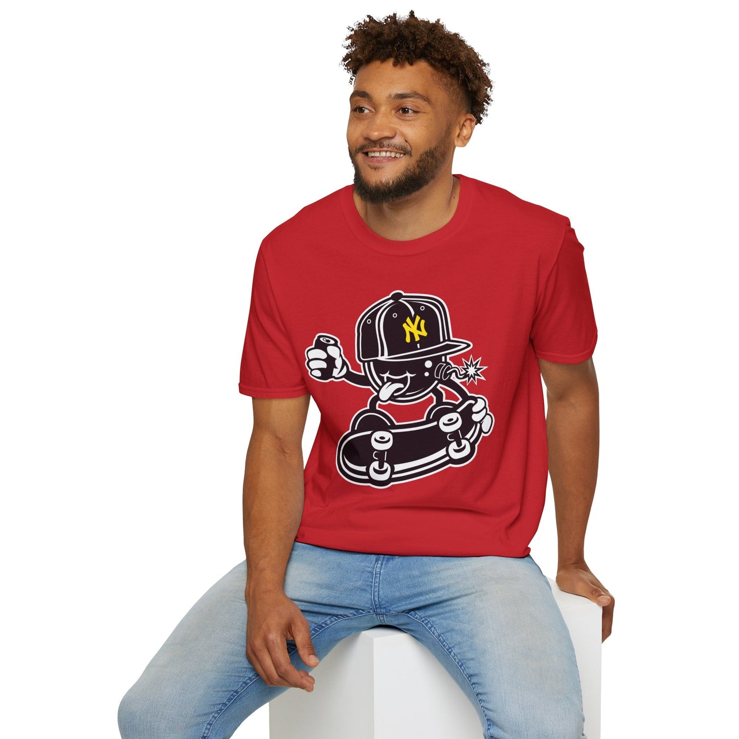 Cartoon T Shirt Animation Tee Funny Unisex Gildan Softstyle 64000 Cotton Breathable Lightweight Tee