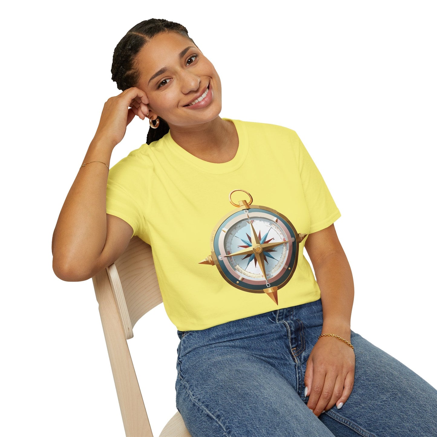 Compass Navigator Graphic Tee Unisex 100 Cotton 30