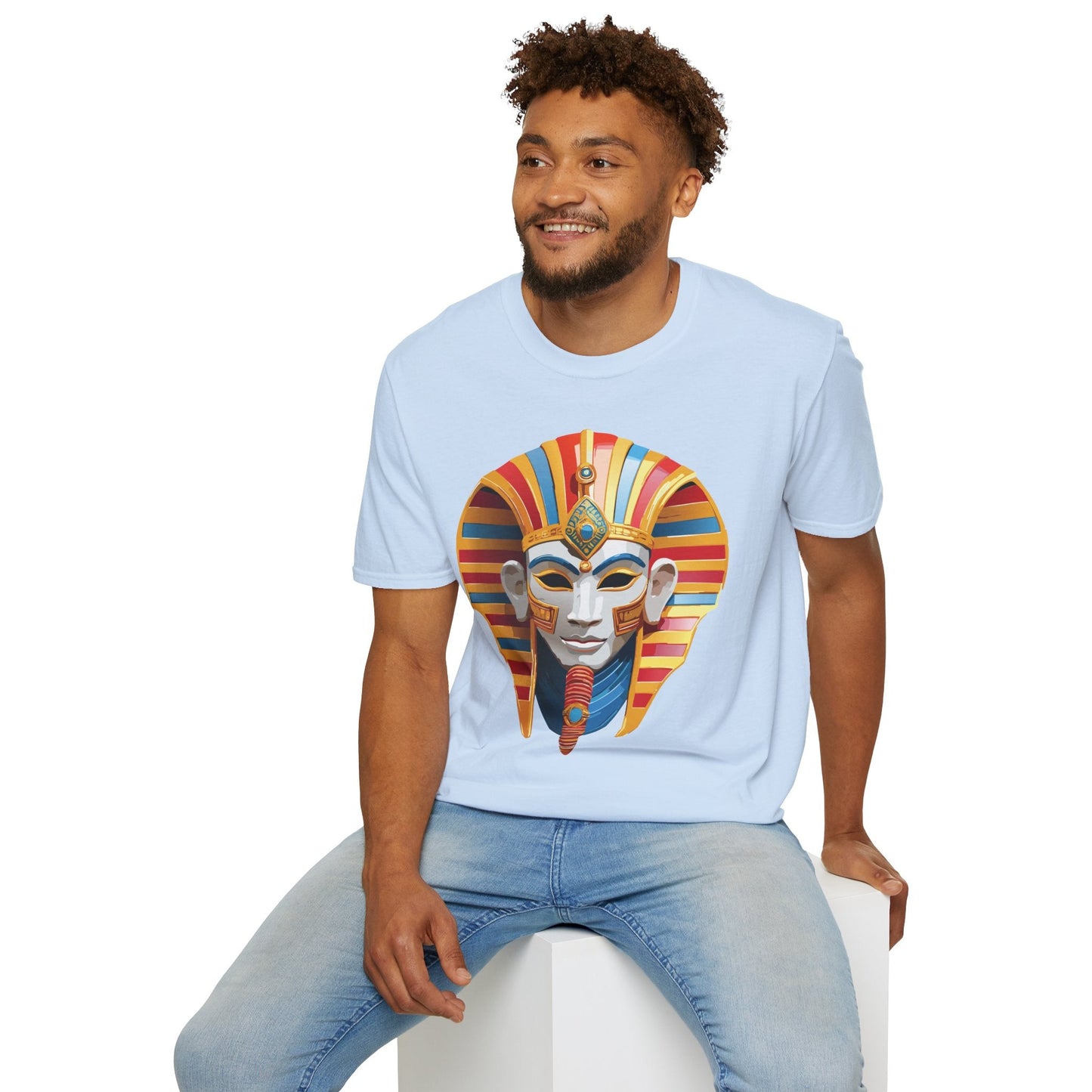 Mask Tee Shirt Unisex Art Design Masquerade Tee Gildan Softstyle 64000 Lightweight Cotton