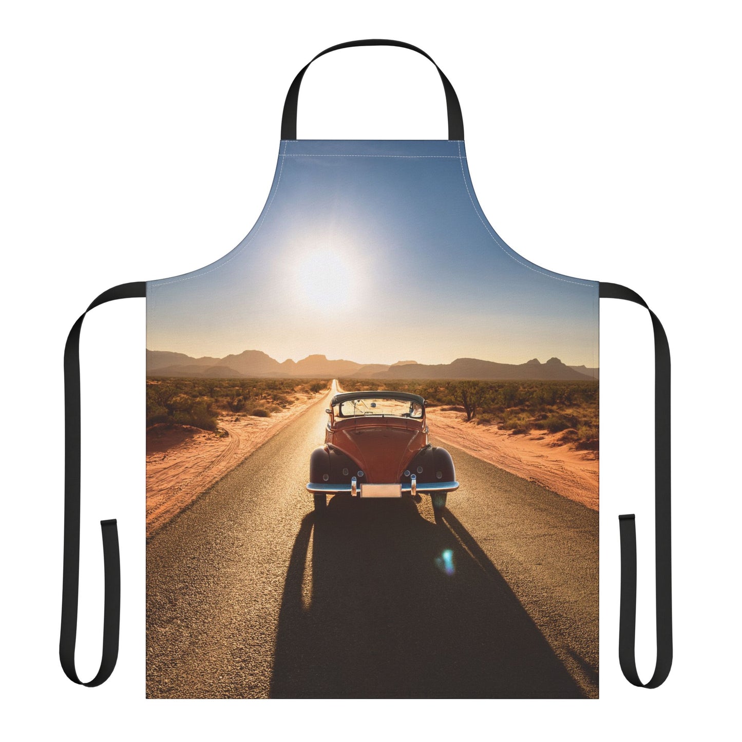 Car 100% Polyester Stain-resistant 31.5 x 25.6 Art Print Canvas Apron 6