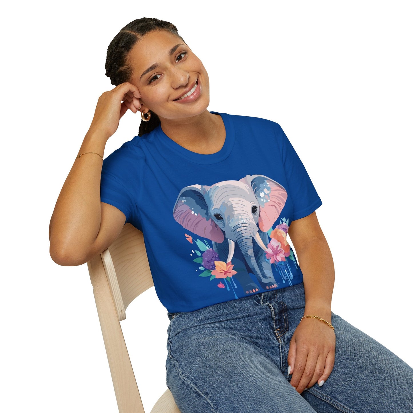 Elephant Graphic T Shirt Unisex Softstyle 64000 Cotton Animals T Shirt For Adults Premium