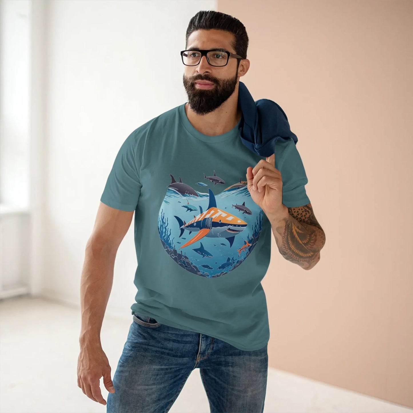 Ocean Coast Graphic Unisex 100 Cotton Staple Tee 11