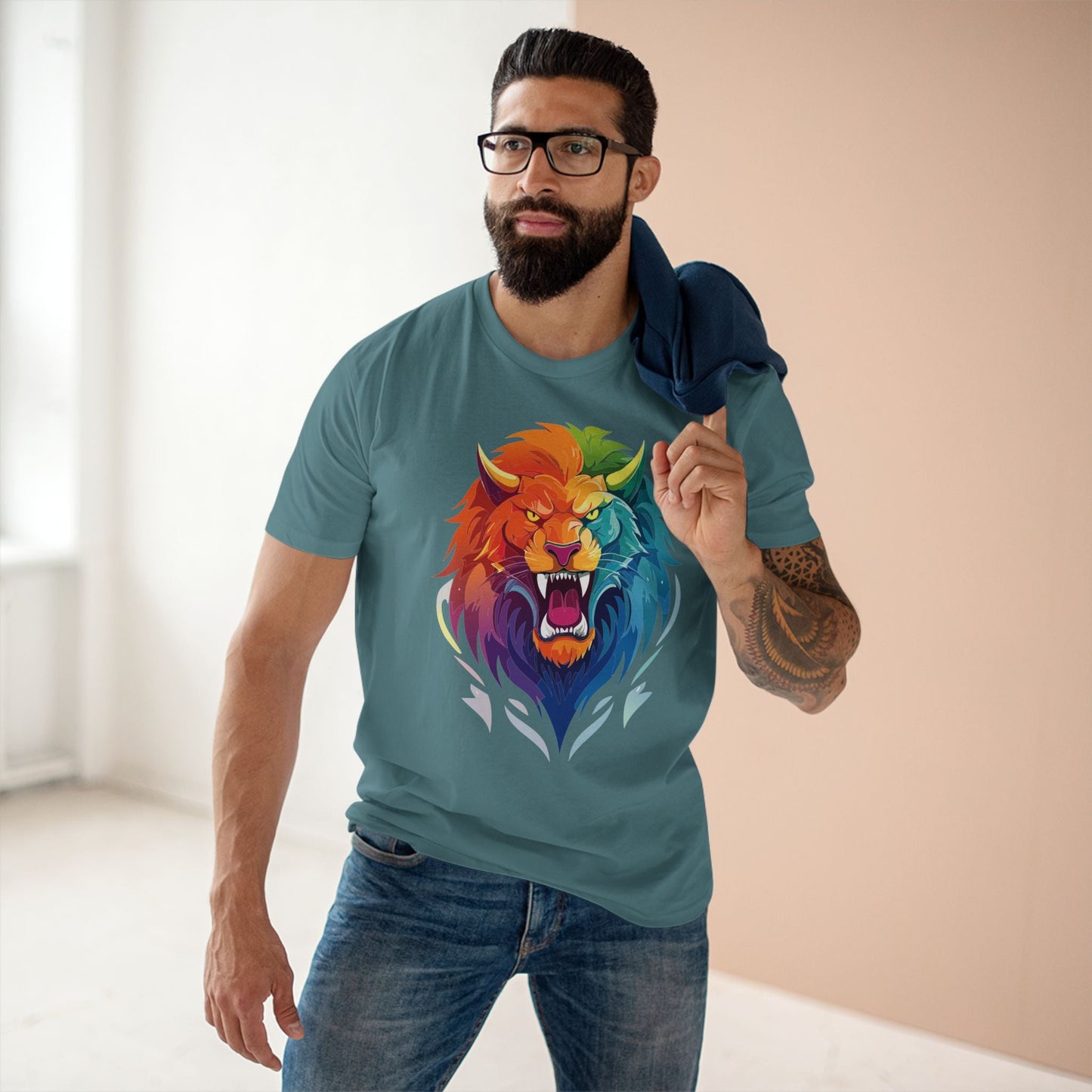 Cartoon Monsters Graphic Unisex 100 Cotton Staple Tee 21