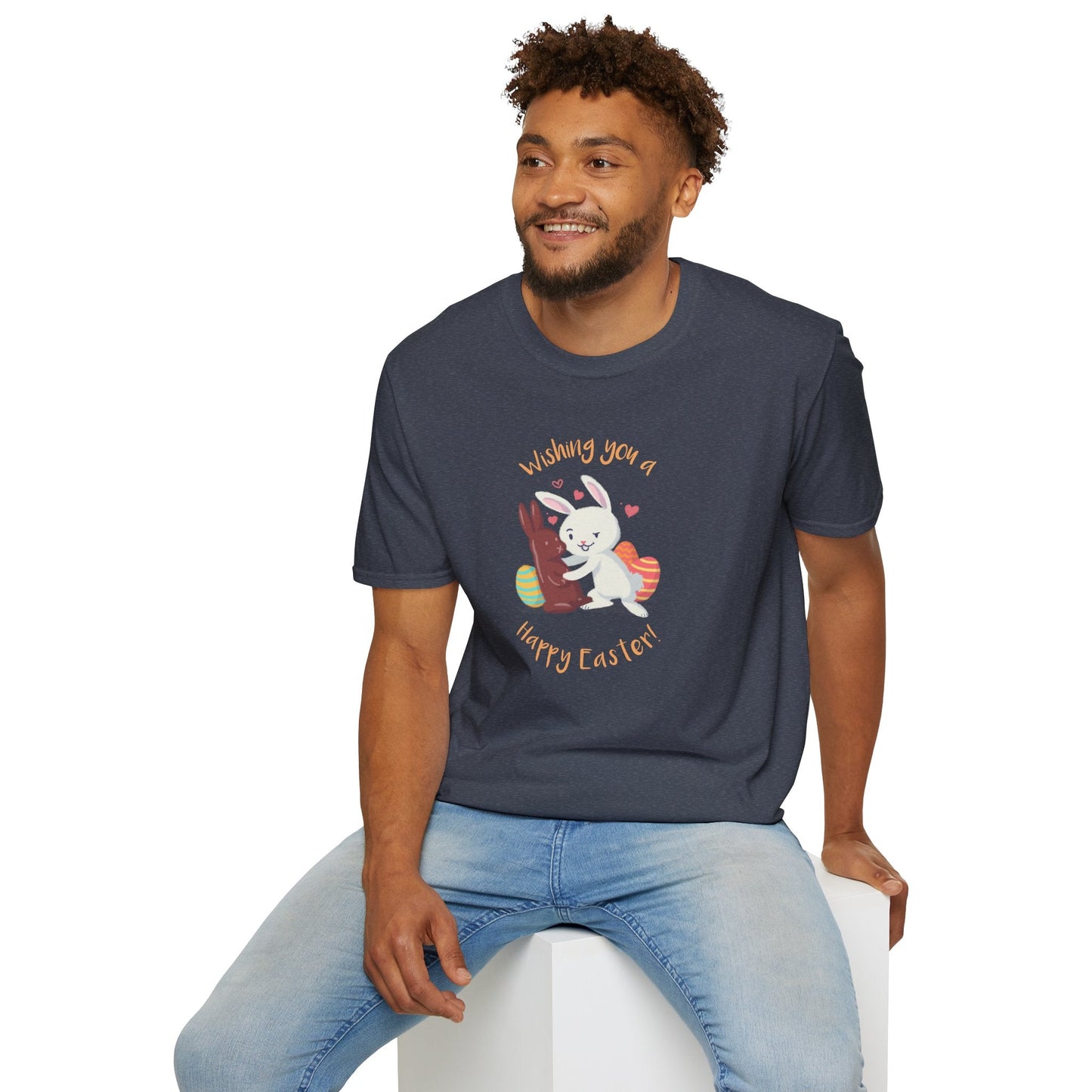 Easter Bunny T Shirt With Easter Signature And Prints Unisex Tee Design For All Occasions