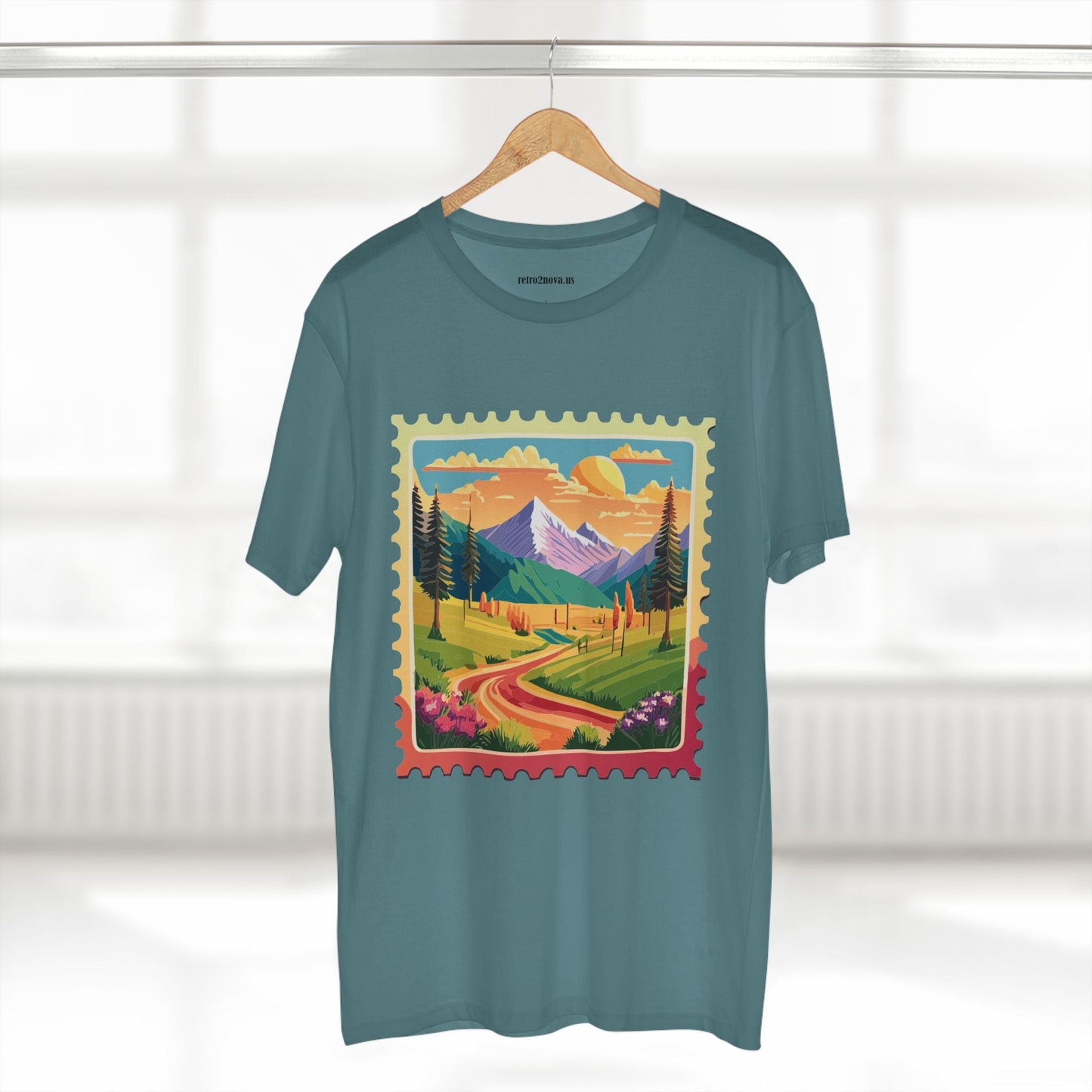 Stamp Shirt Postage Stamp Tee Unisex Premium Cotton With Original Art Design Retro2Nova