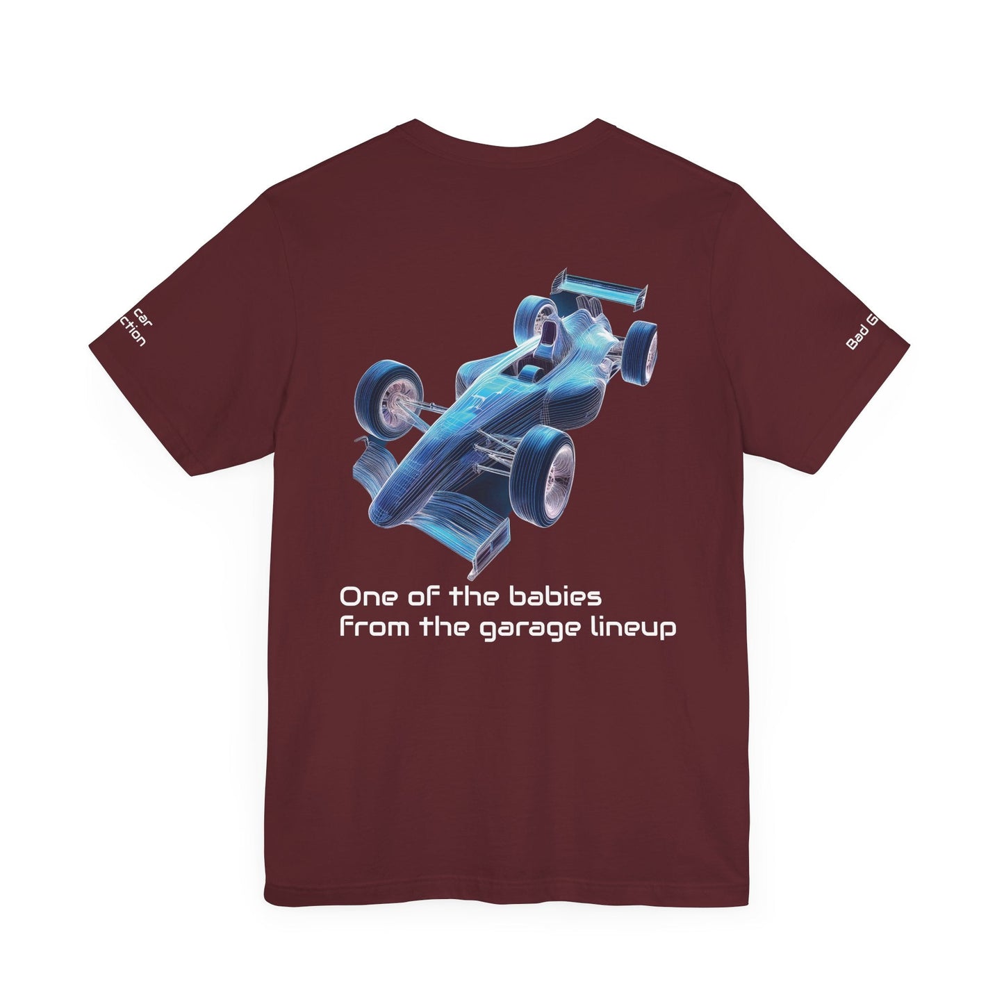 Lady at front Car at back Graphic Unixes Cotton Tee 4