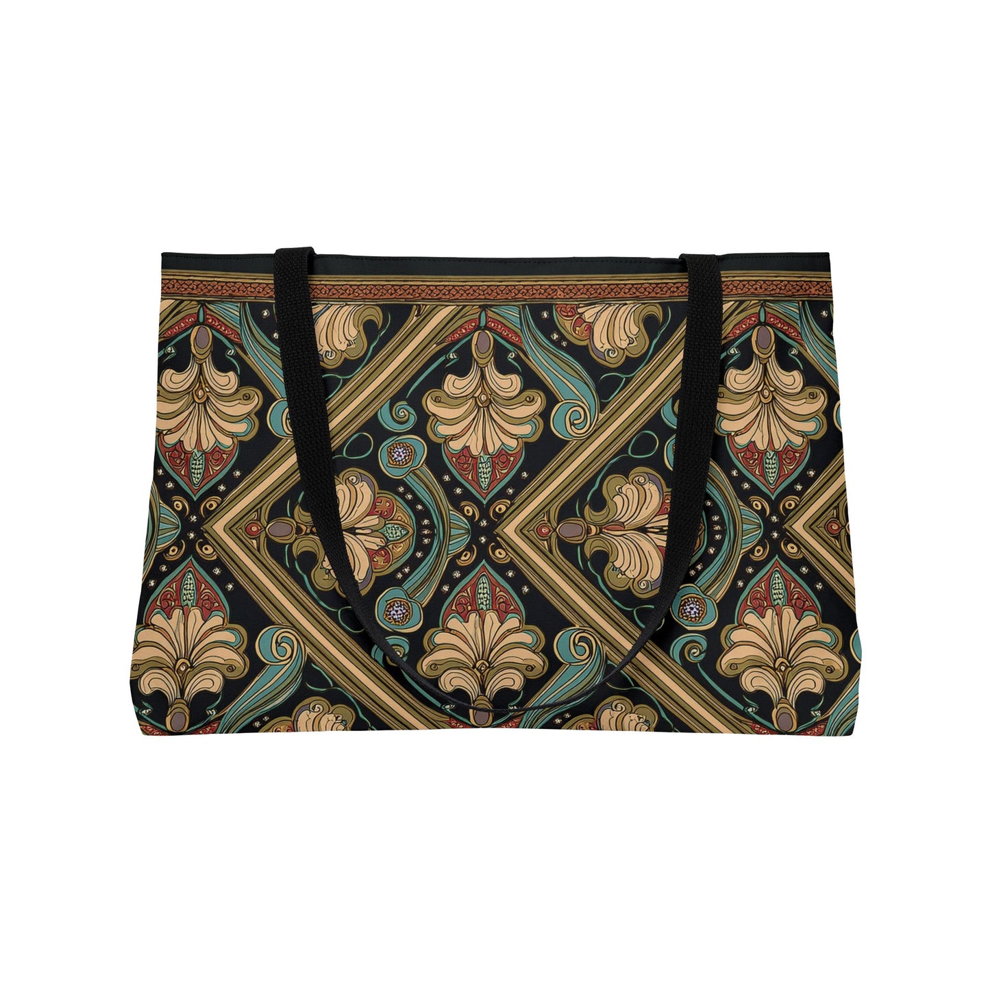 Ornament Print Big Bag Unisex Spun Poly 24x13 Canvas Art Bag OR-21