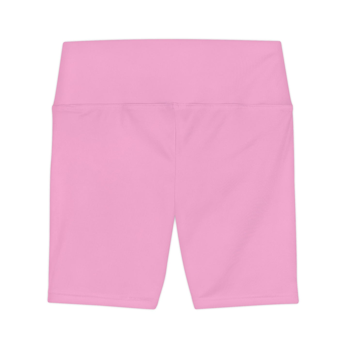 Blush Pop Pink Women's Workout Shorts — Solid High-Waist Biker Shorts for Exercise & Everyday Wear