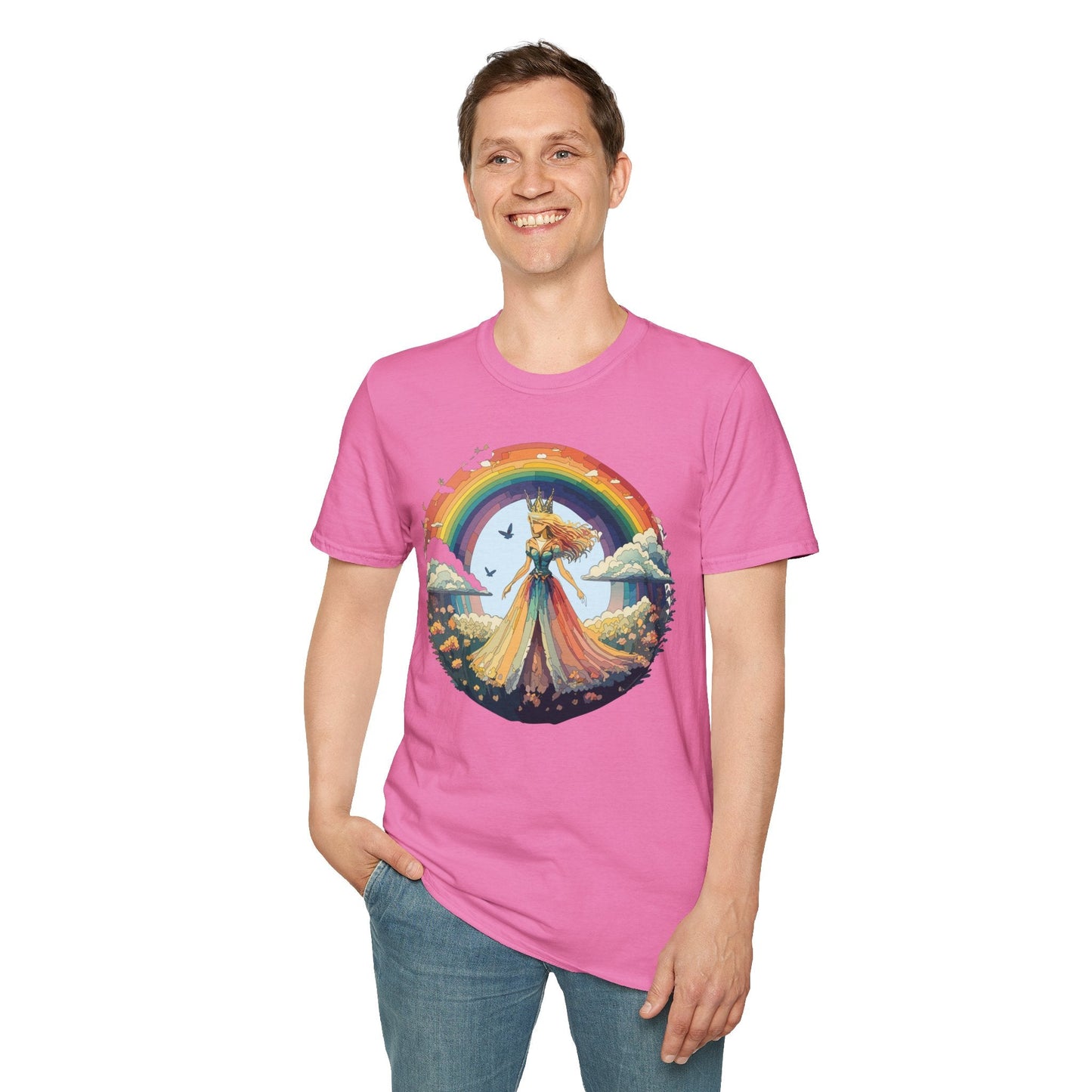 Womens Graphic T Shirt Art Design Tee Softstyle 64000 Unisex Lightweight Cotton Fabric