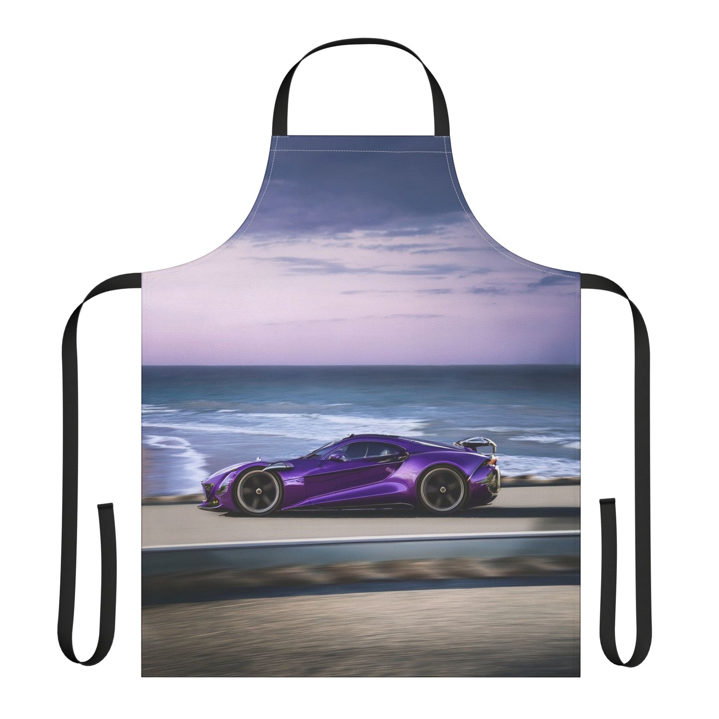 Car 100% Polyester Stain-resistant 31.5 x 25.6 Art Print Canvas Apron 2