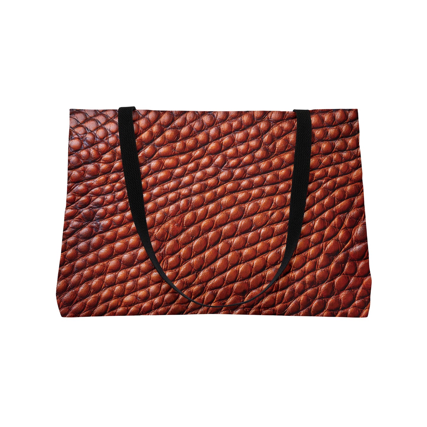 Leather Print imitation Big Bag 100% Spun Poly 24x13 Canvas Art Bag-4