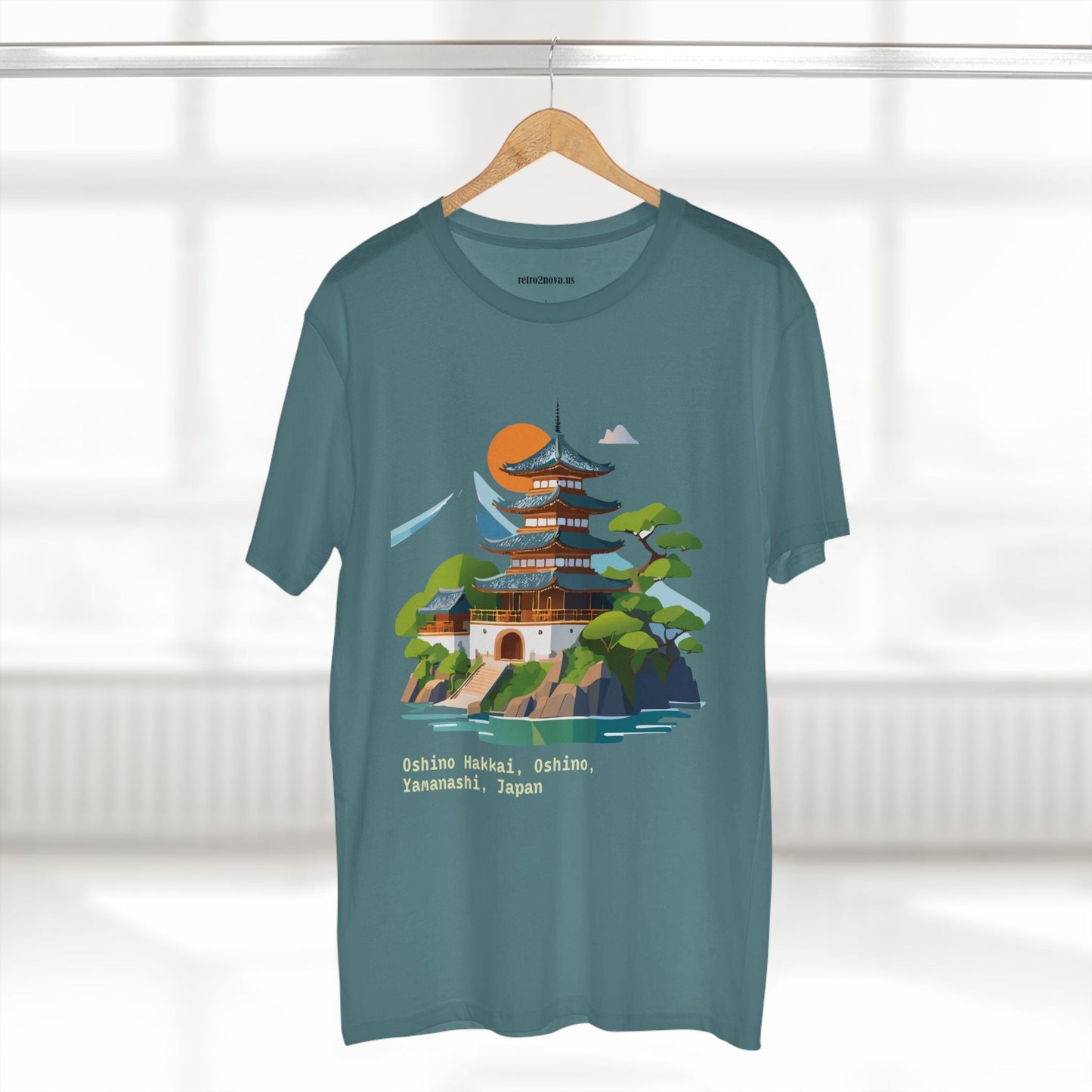 Japan Travel Shirt Unisex Cotton Tee With Original Art Design From Retro2Nova Collection