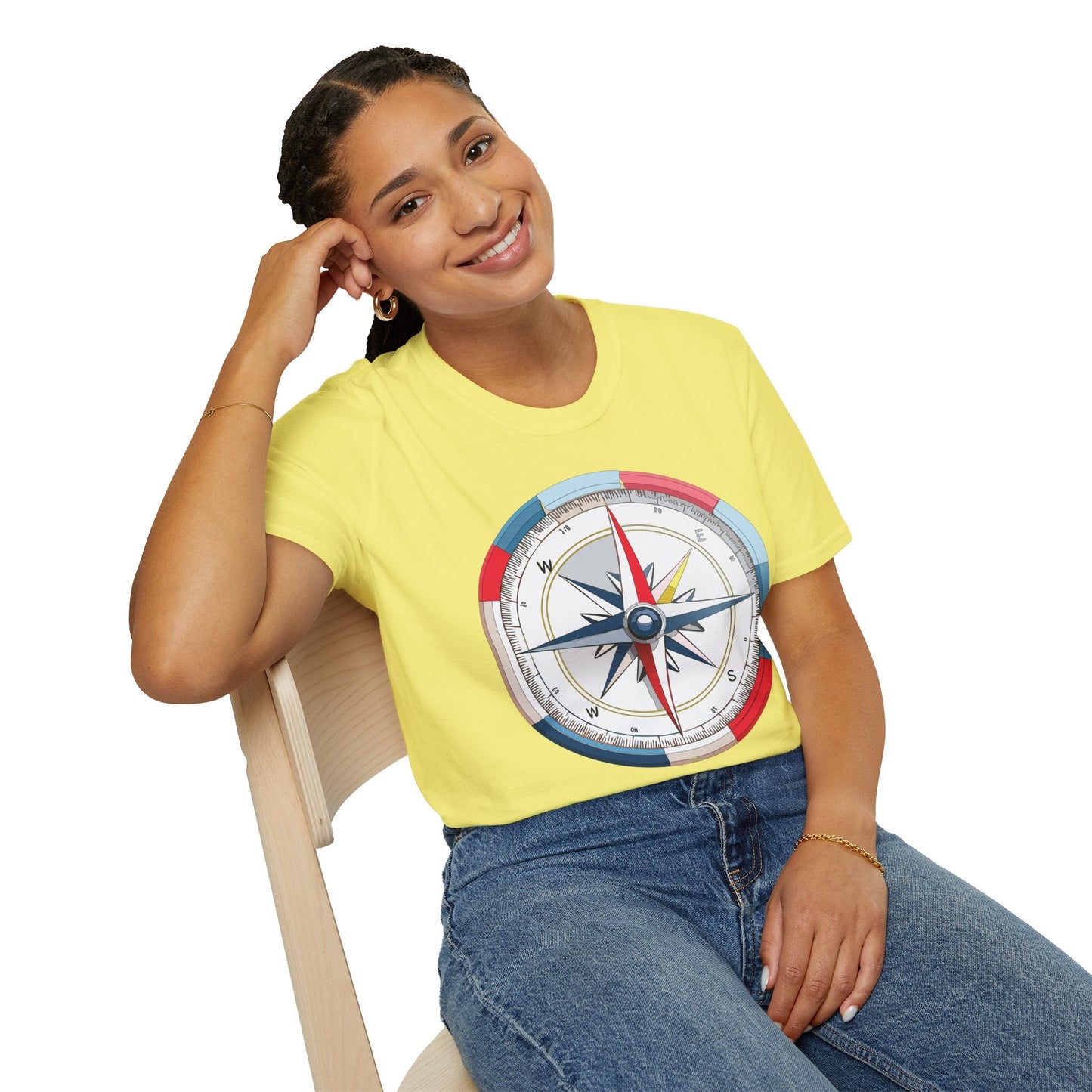 Compass Navigator Graphic Tee Unisex 100 Cotton 2