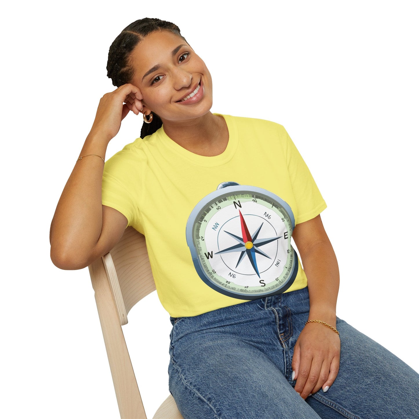 Compass Navigator Graphic Tee Unisex 100 Cotton 3