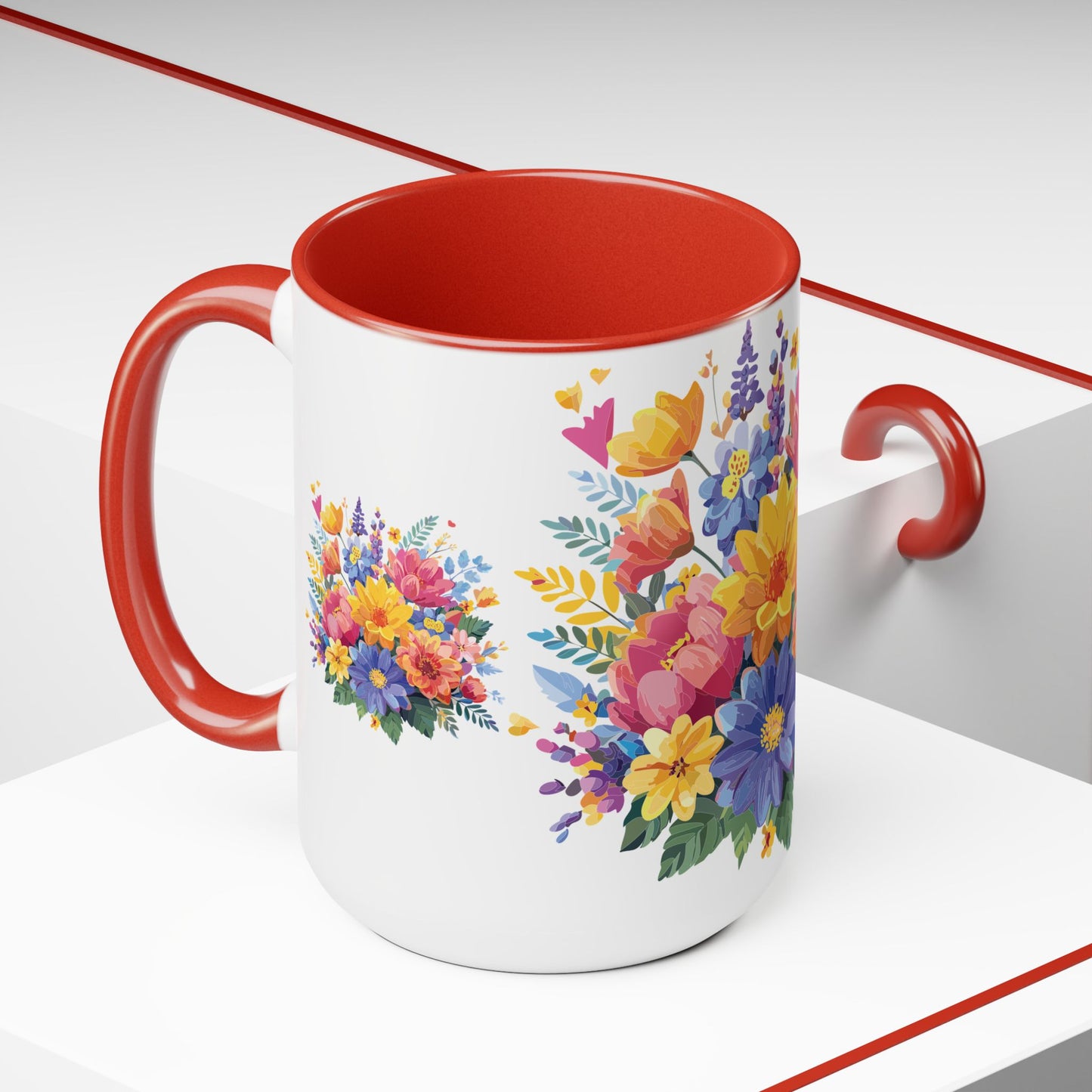Floral Mug, Floral Cup - PPU BEST
