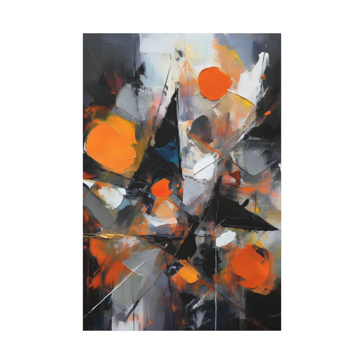 Abstract Oil Painting Print Canvas 20x24,20x30,24x30 24x32,24x36,30x40 32x48,36x48,40x60 Pine-Wood Inner Frame ABS-196