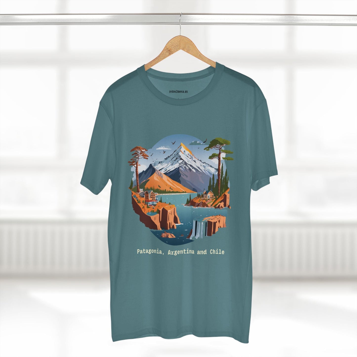 Travel Shirt Unisex Premium Cotton Tee With Original Art Design Retro2Nova TT69 Edition