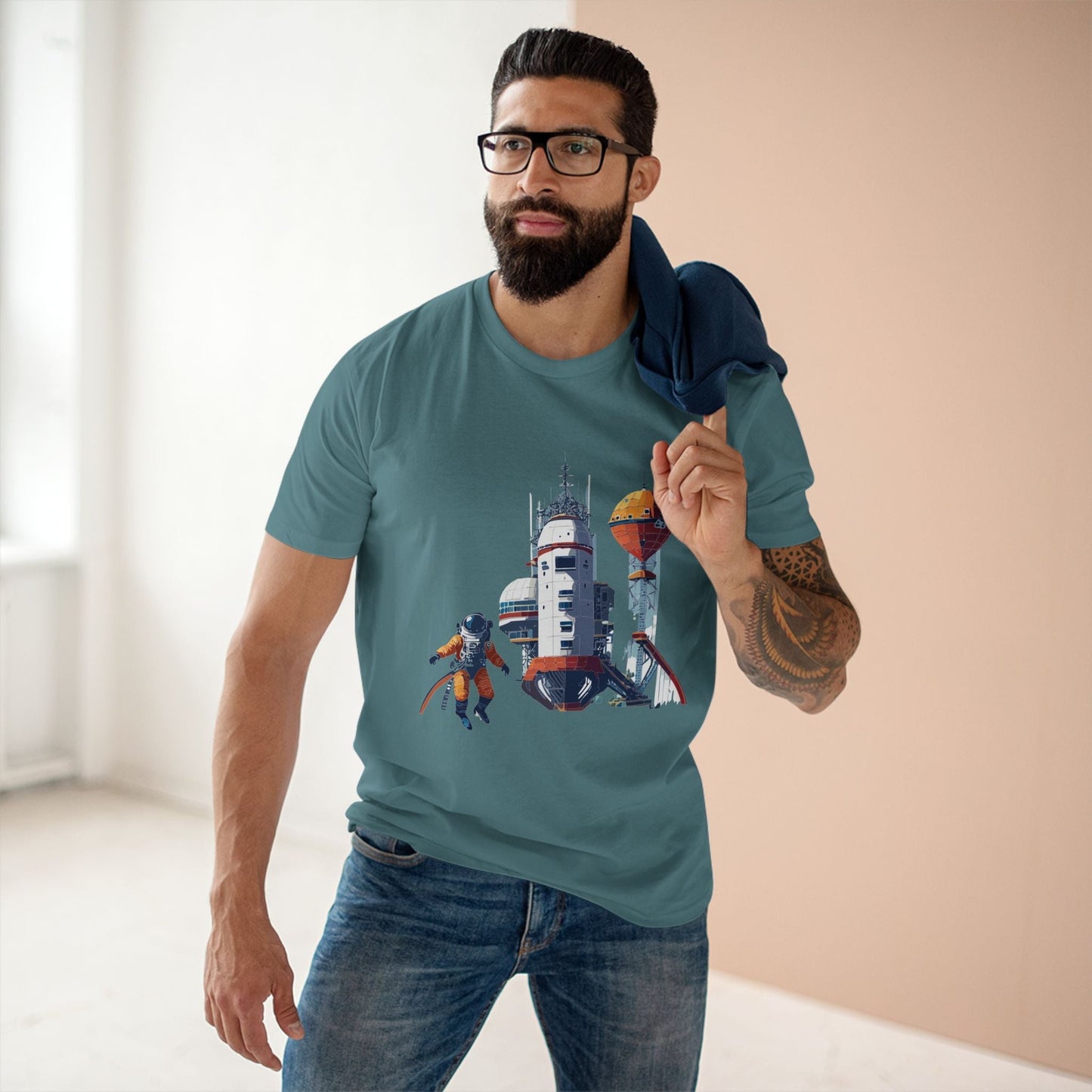 Cosmos Astronaut Shirt CS 10 Unisex Premium Cotton Tee With Original Art Design Collection