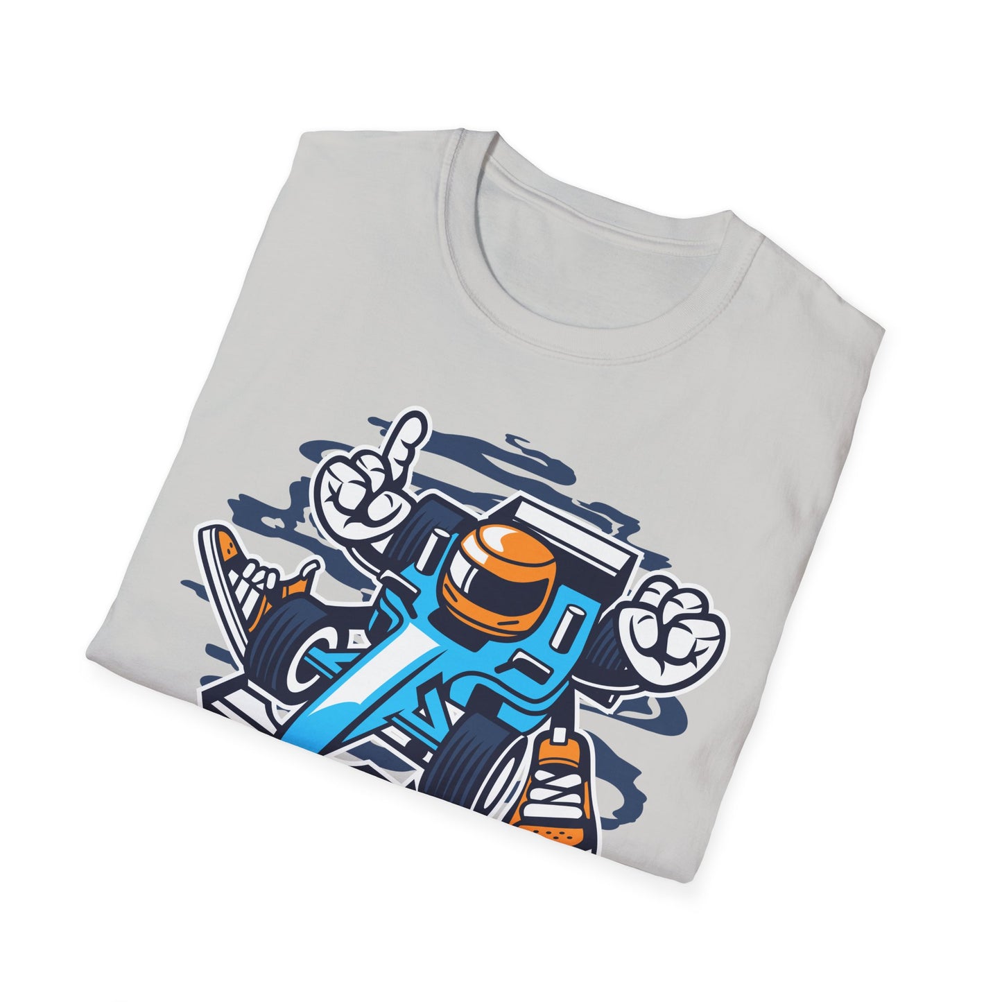 Unisex Cotton T-Shirt with Cartoon Graphic Design