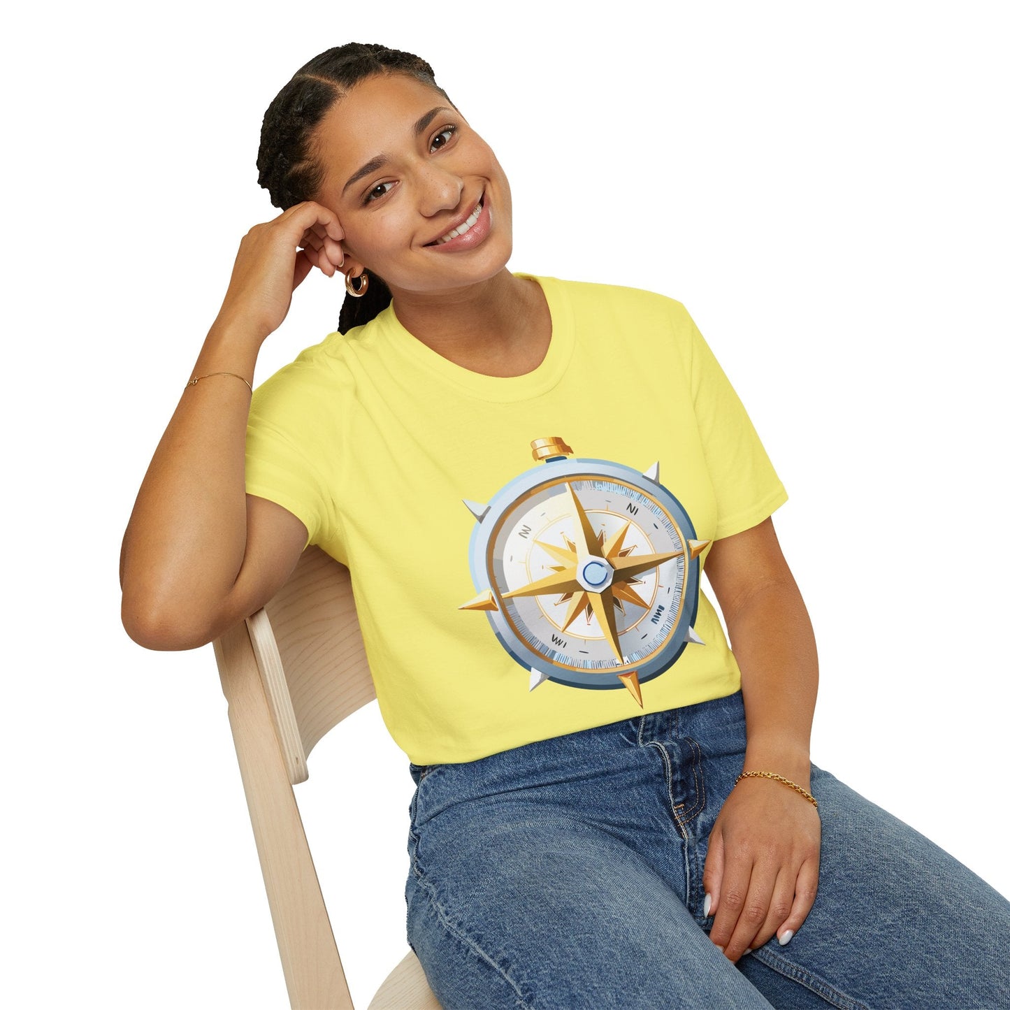 Compass Navigator Graphic Tee Unisex 100 Cotton 15