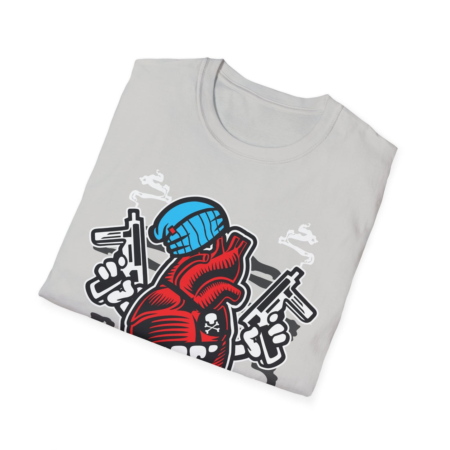 Unisex Cotton T-Shirt with Cartoon Graphic Design