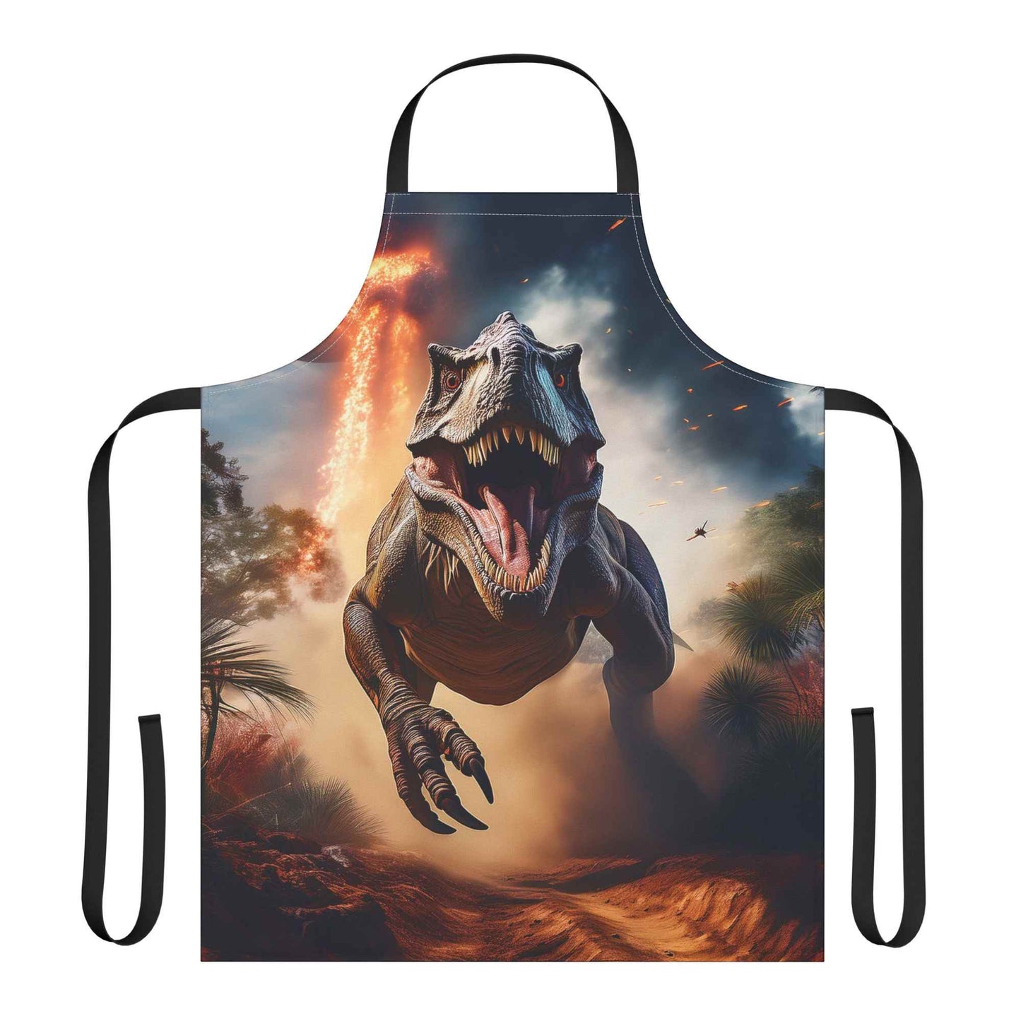 Dinosaur 100% Polyester Stain-resistant 31.5 x 25.6 Art Print Canvas Apron 2