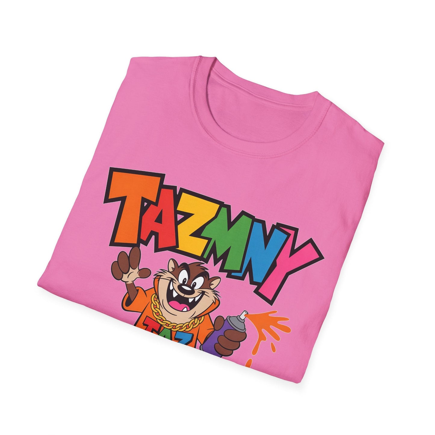 Unisex Cartoon T Shirt With Animation Print Funny Animals Softstyle Tee From Gildan 64000