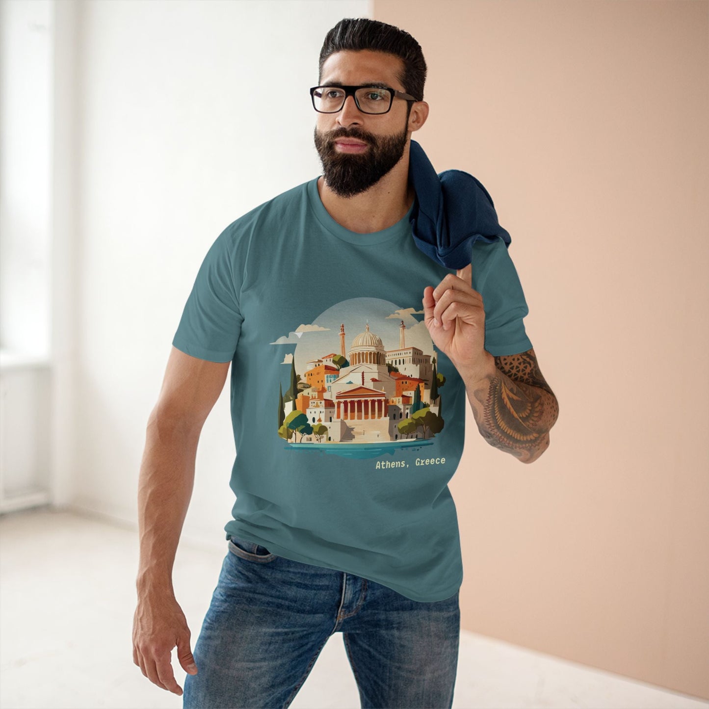 Greece Travel Graphic Unisex 100 Cotton Tee 74