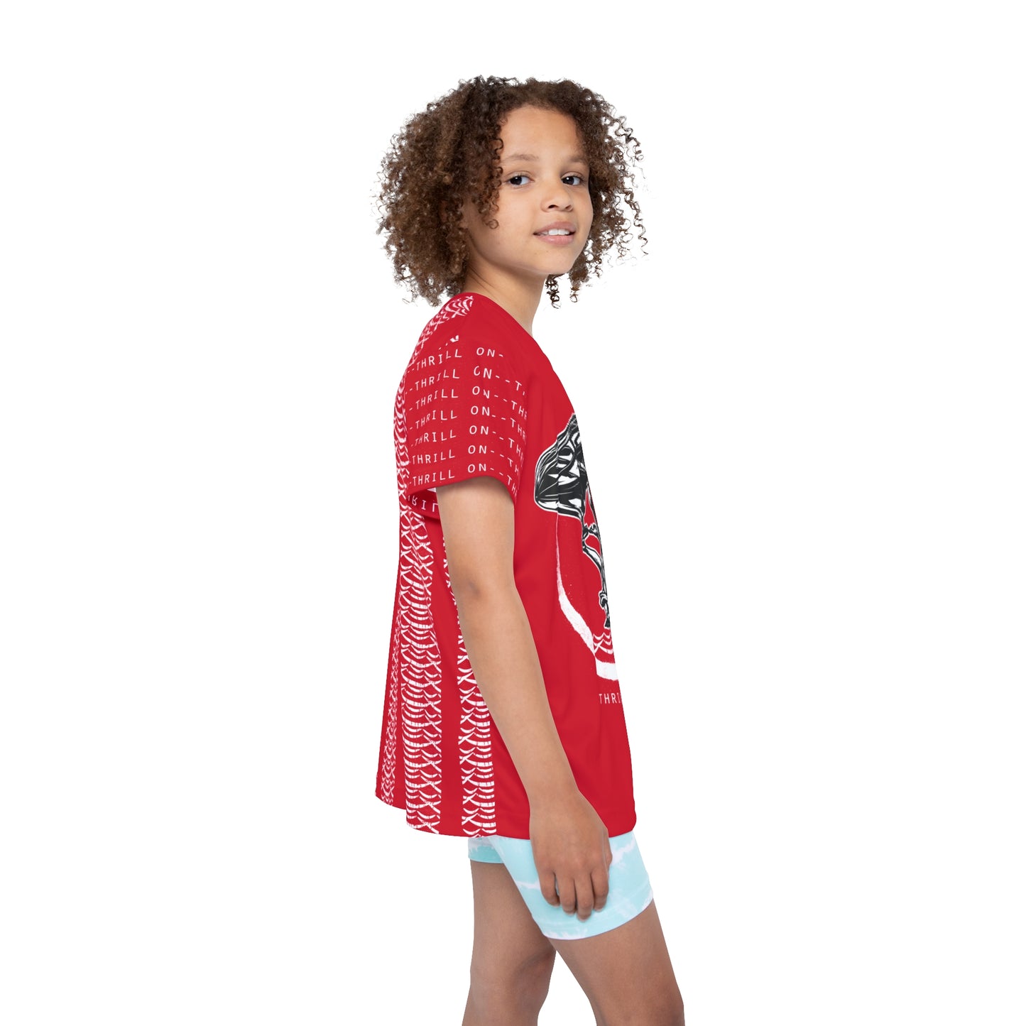 Jet Ski Racing Kids Shirt, MX100 Watersport Kids T-Shirt, Kids Art Design Print Jersey 2