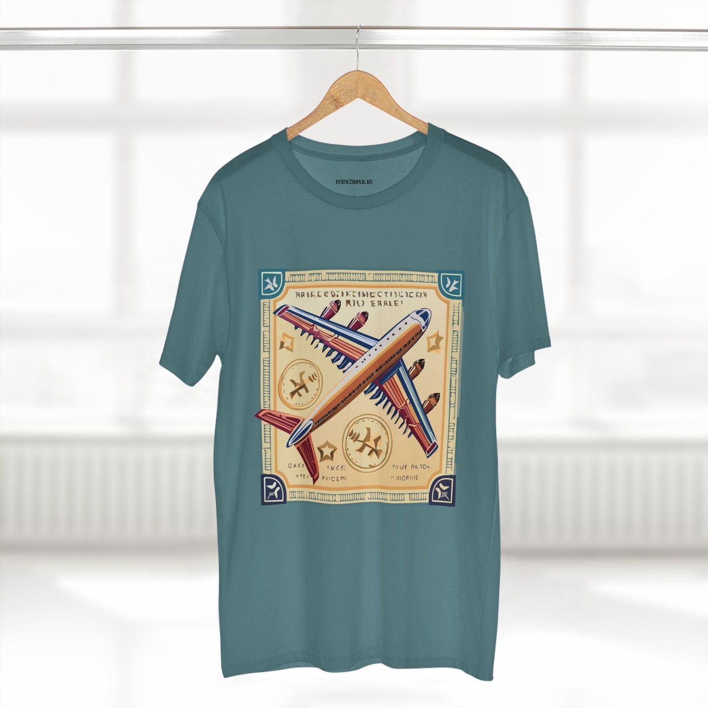 Postage Stamp Shirt Unisex Premium Cotton Tee With Original Art By Retro2Nova Art Collection