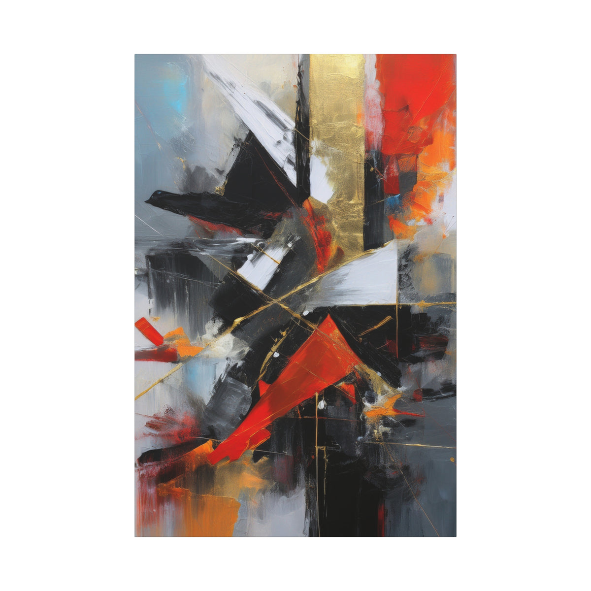 Abstract Oil Painting Print Canvas 20x24,20x30,24x30 24x32,24x36,30x40 32x48,36x48,40x60 Pine-Wood Inner Frame ABS-193