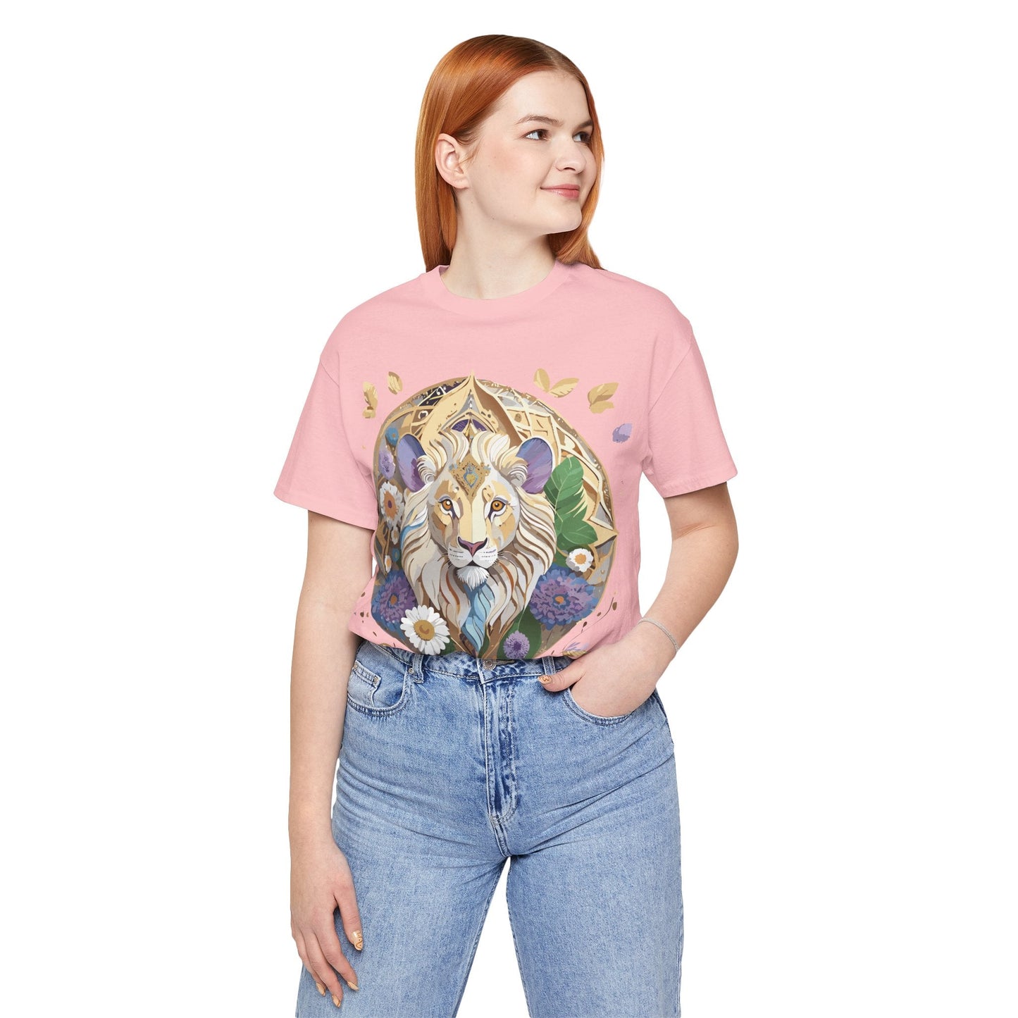 Medallion Graphic Unisex 100 Cotton Vintage Animal Medal Artwork Tee 62