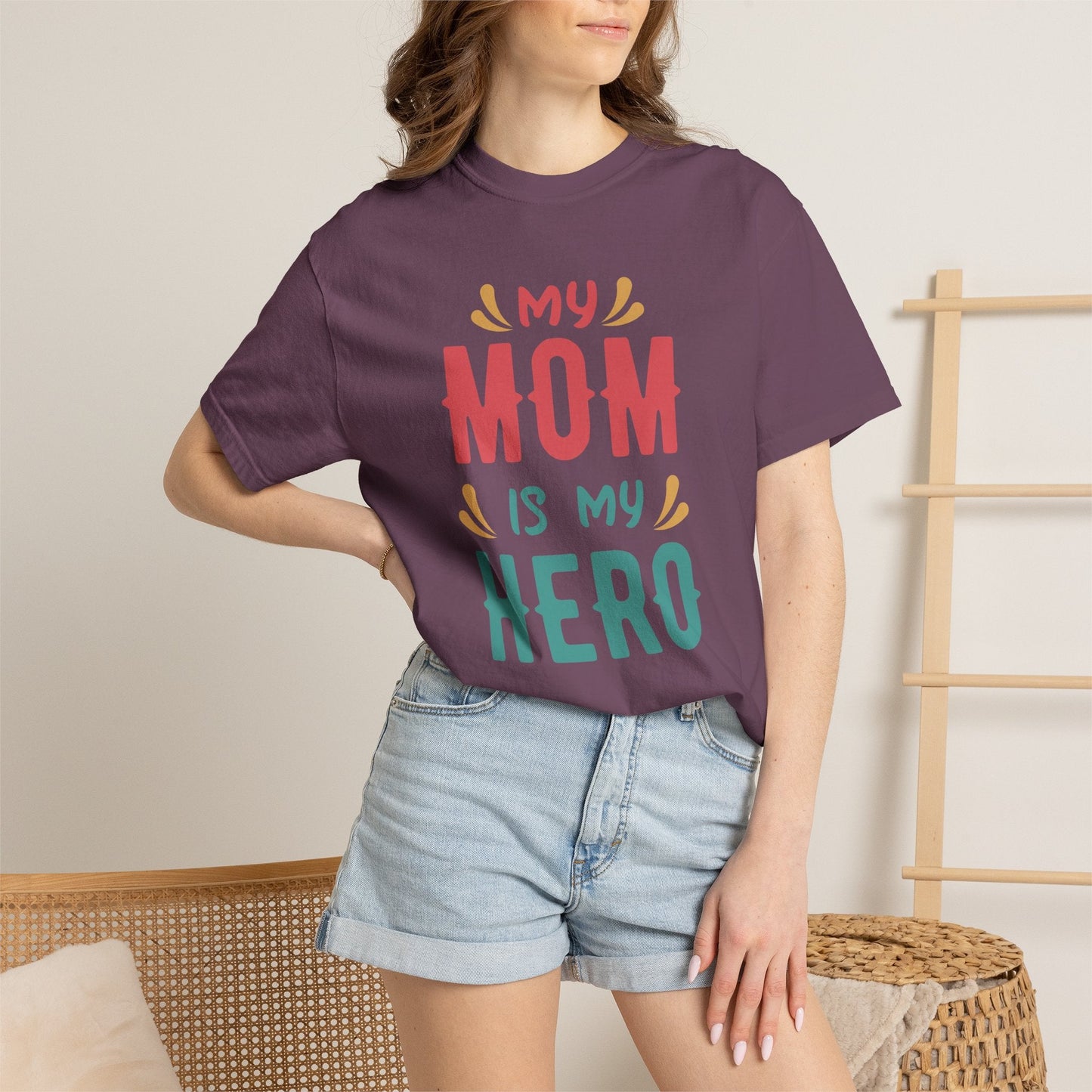 Mom T-shirt Mother's Day Mama Tee Unisex Comfort Colors Garment-Dyed Cotton h11