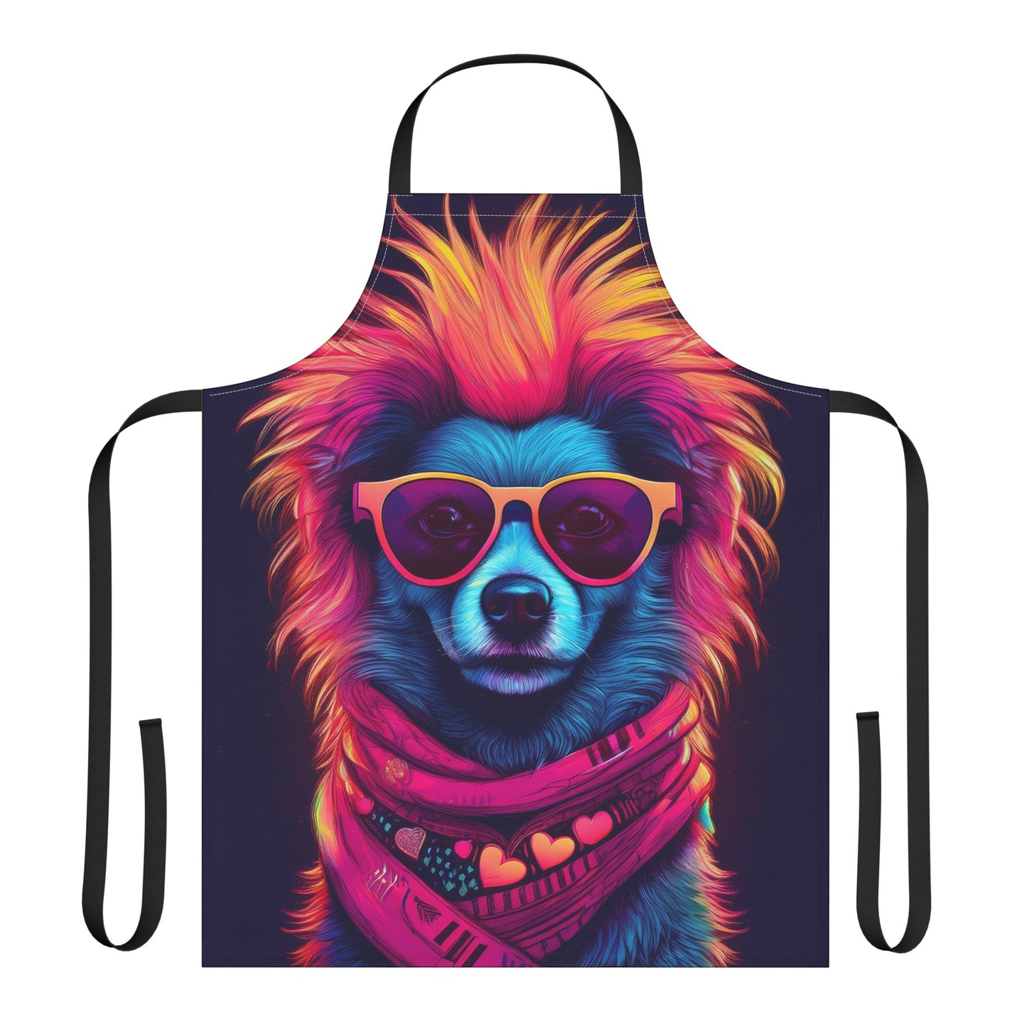 Dog 100% Polyester Stain-resistant 31.5 x 25.6 Art Print Canvas Apron 1