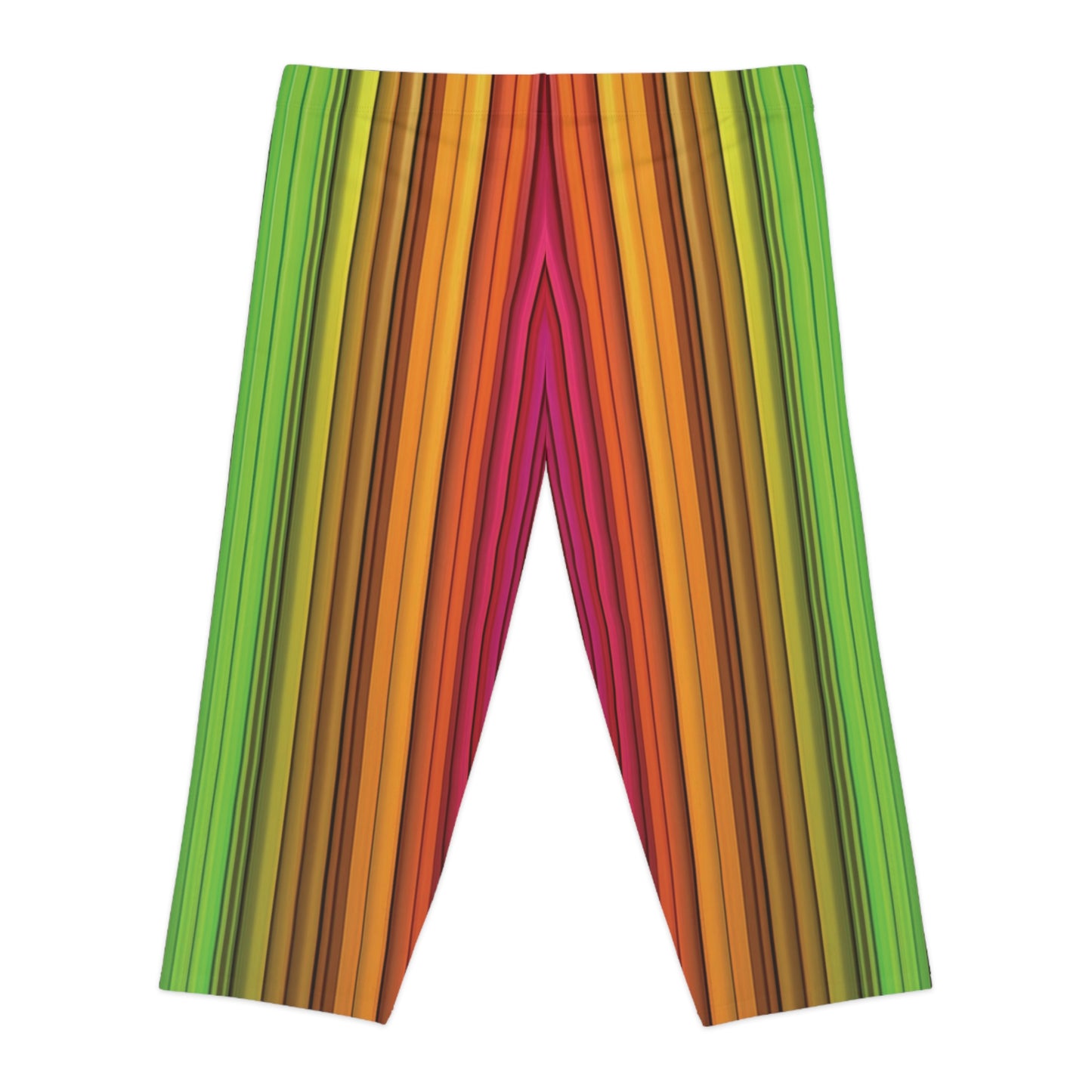 Stripes Capri Leggings - PPU BEST