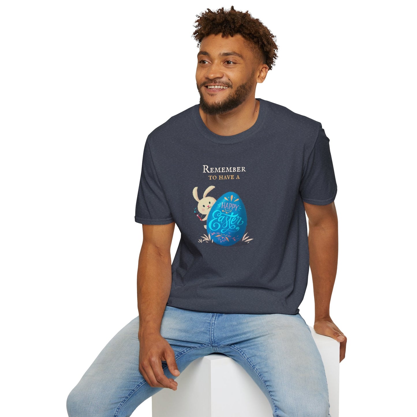 Easter Bunny Egg T Shirt Unisex Softstyle Tee With Easter Signature Prints And Design