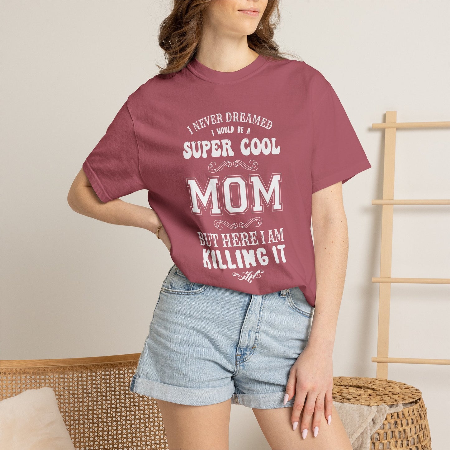 Mom T-shirt Mother's Day Mama Tee Unisex Comfort Colors Garment-Dyed Cotton h36