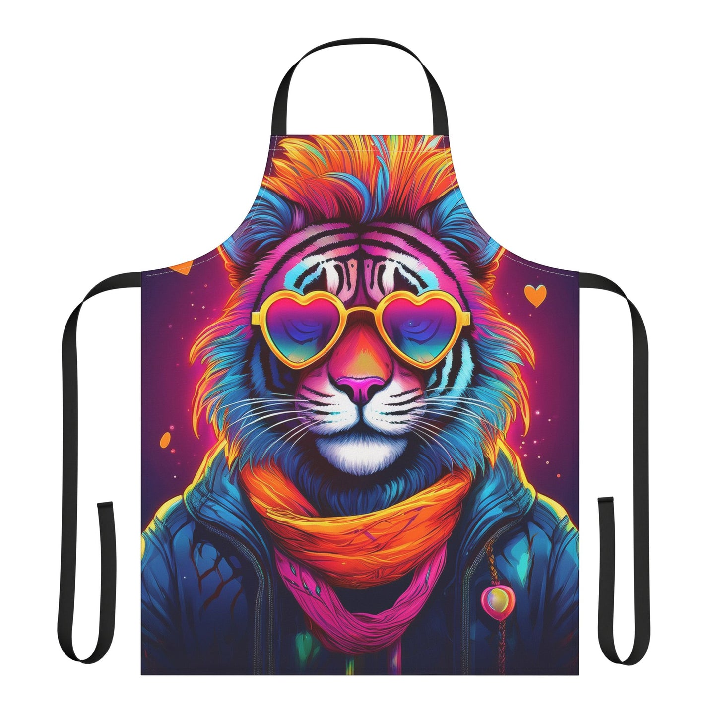 Tiger 100% Polyester Stain-resistant 31.5 x 25.6 Art Print Canvas Apron 9