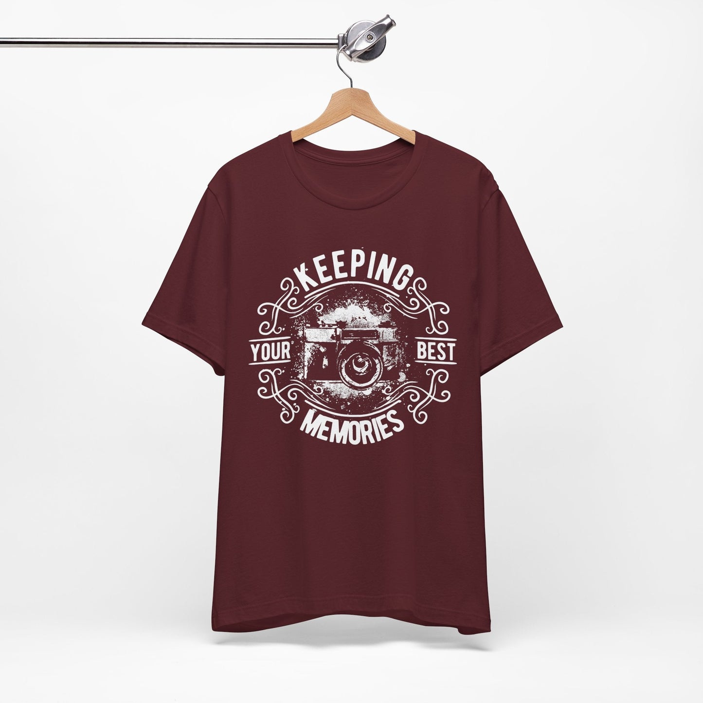 Keeping Your Best Memories T-Shirt Vintage Camera Graphic T-Shirt A-5