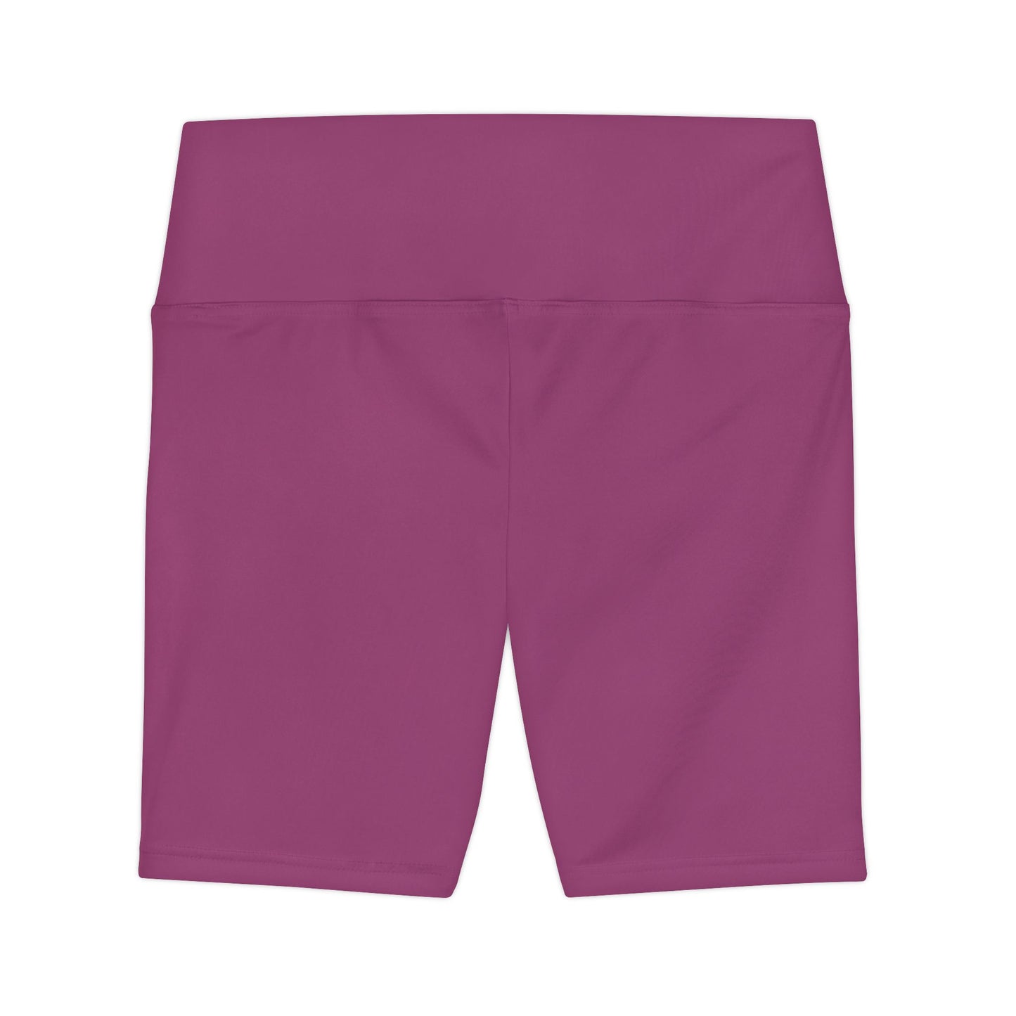 Berry Blush Women's Workout Shorts — Solid High-Waist Biker Shorts for Exercise & Everyday Wear