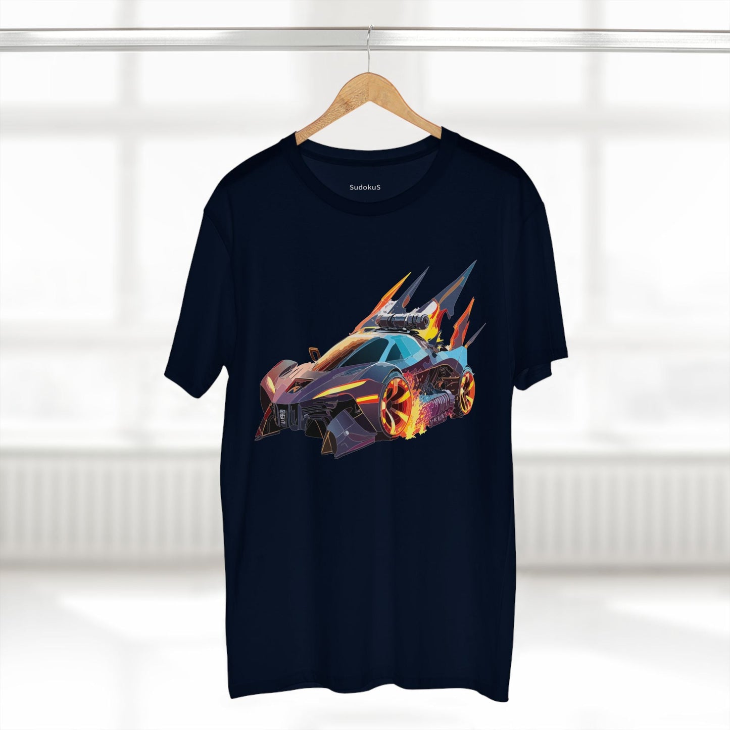 Car Graphic Unisex 100 Cotton Staple Tee 1