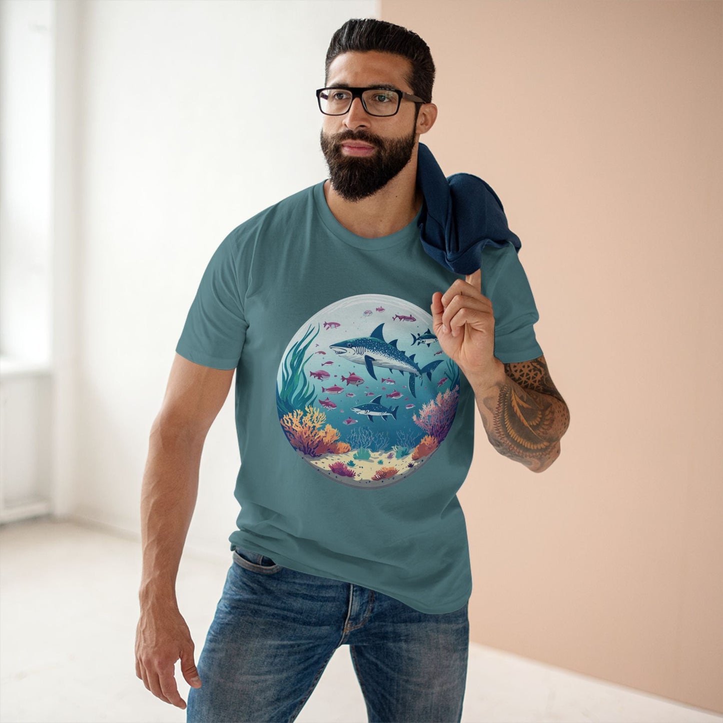 Ocean Shirt Ocean Pacific OP19 Unisex Premium Cotton Tee With Original Art Design