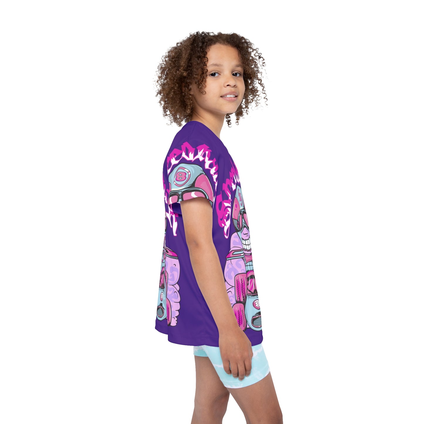 Racing Speedwagon Kids Shirt, Cartoon Go-Kart Graphic Kids T-Shirt, Kids Art Design Print Jersey