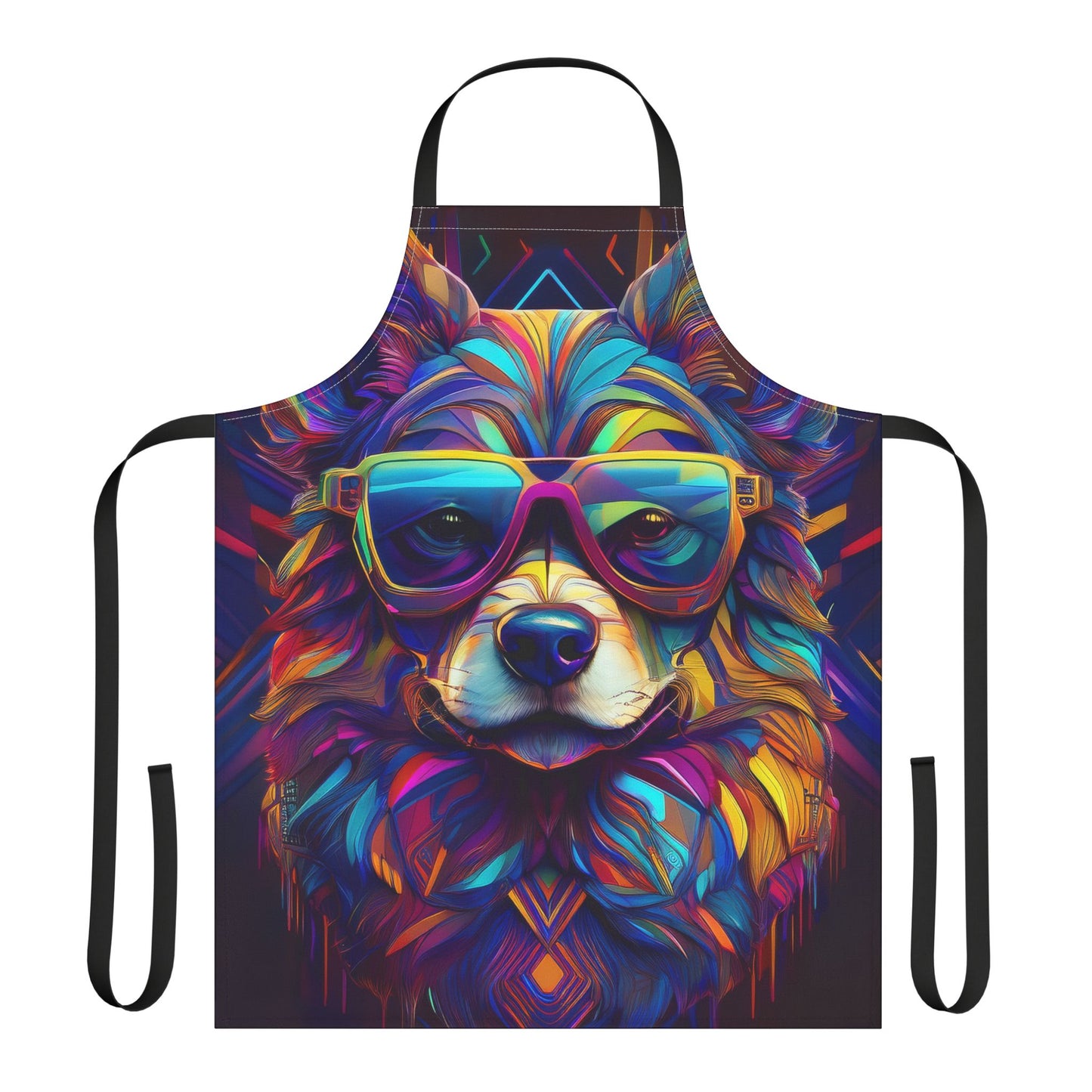 Dog 100% Polyester Stain-resistant 31.5 x 25.6 Art Print Canvas Apron 4