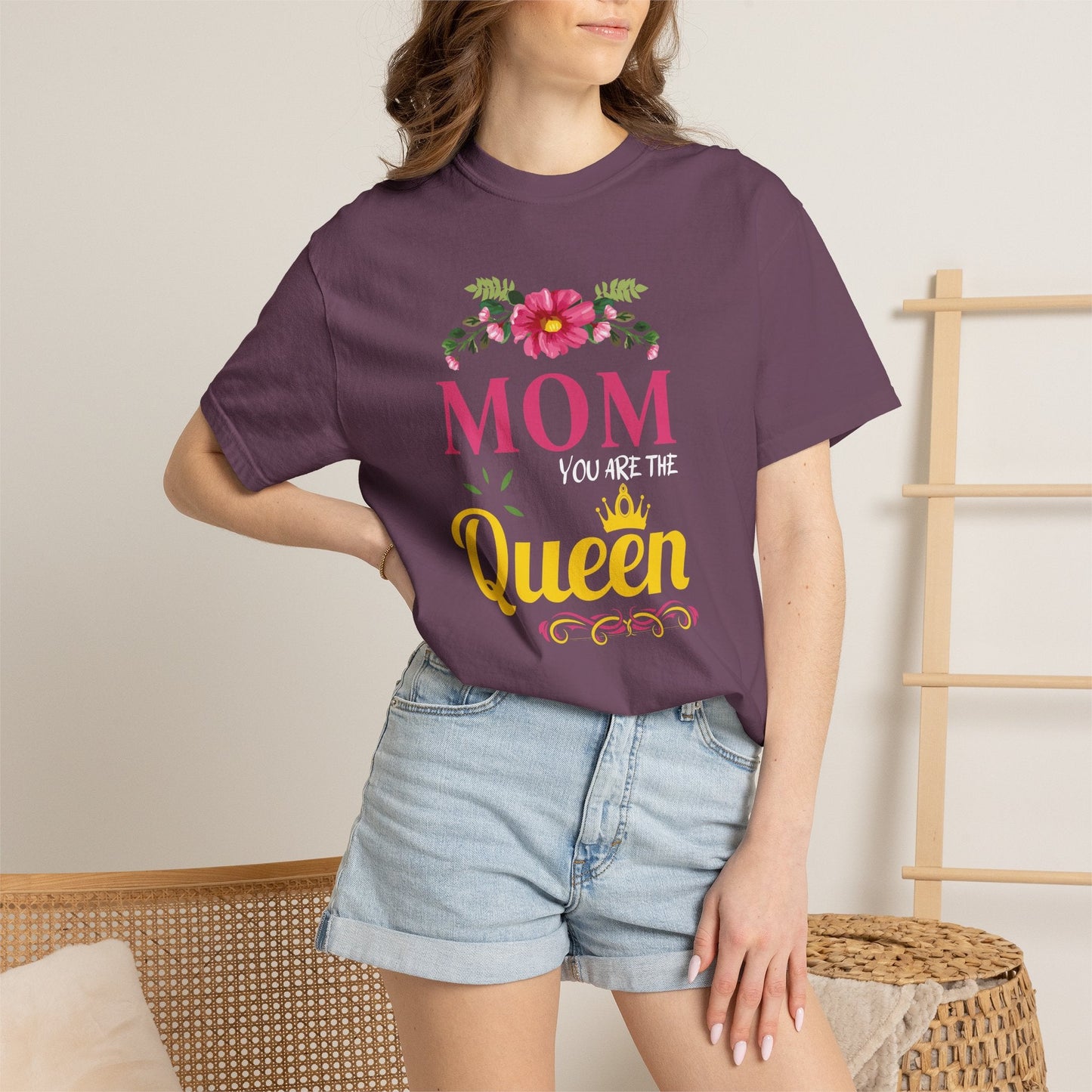Mom T-shirt Mother's Day Mama Tee Unisex Comfort Colors Garment-Dyed Cotton h13