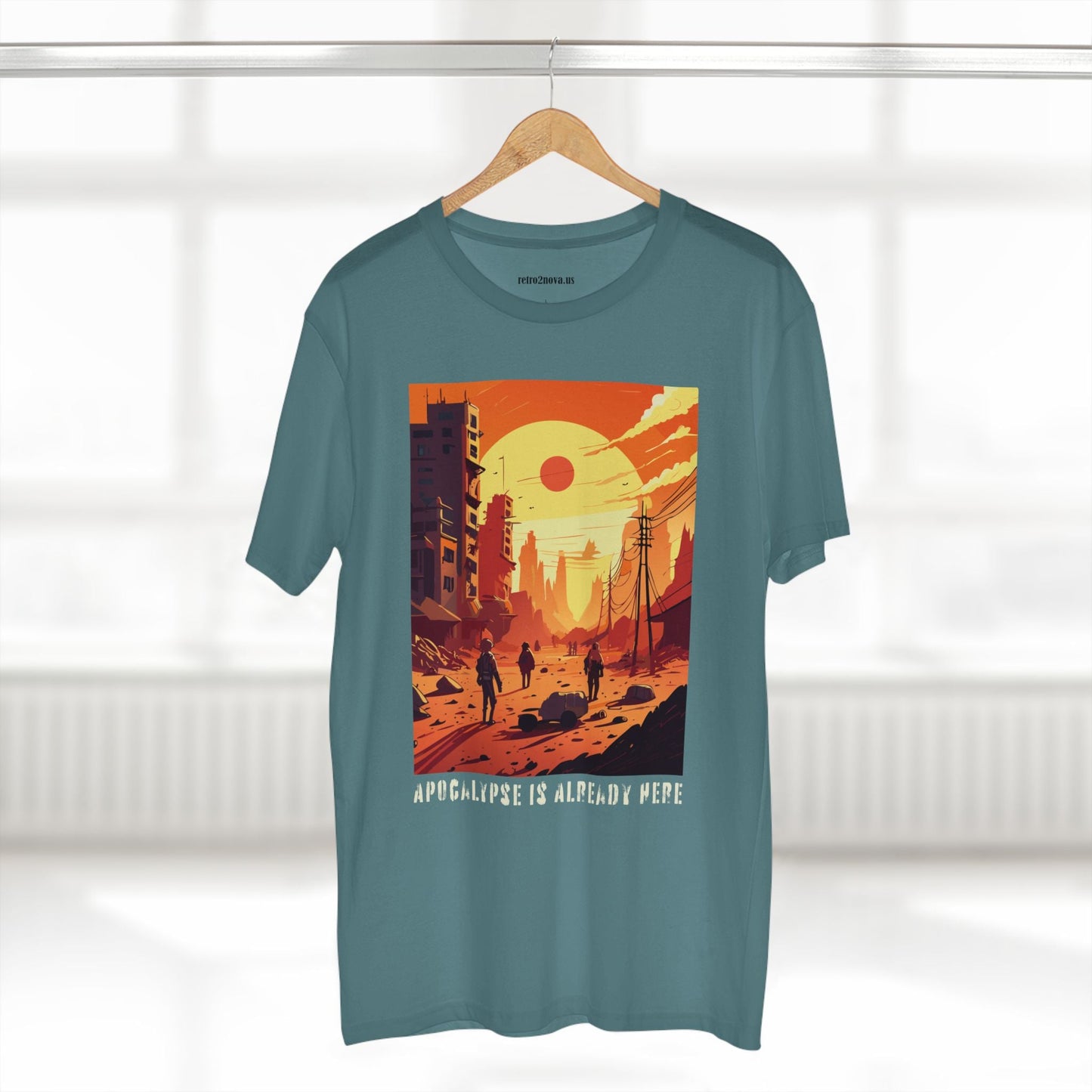 Cataclysm Doomsday Unisex Premium Cotton Tee With Original Art Design From Retro2Nova Collection