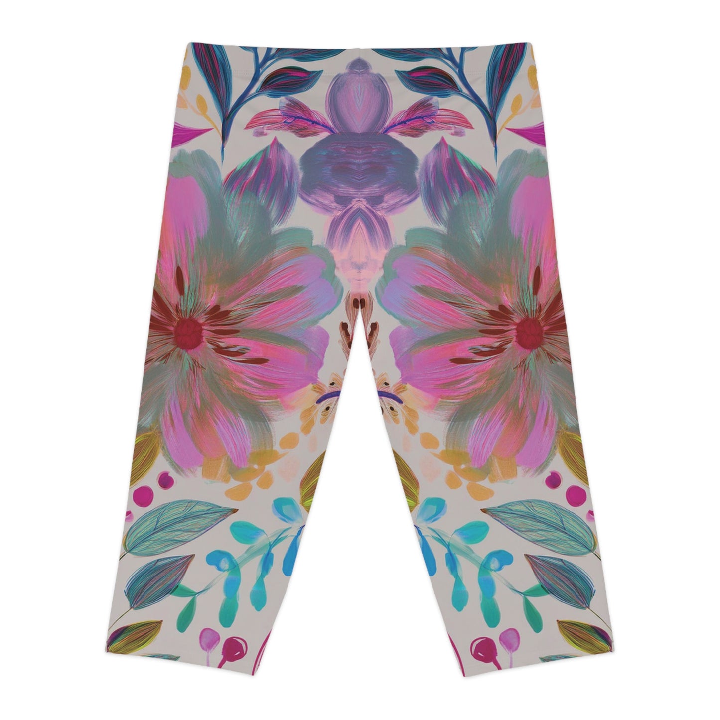 Floral Capri Leggings - PPU BEST