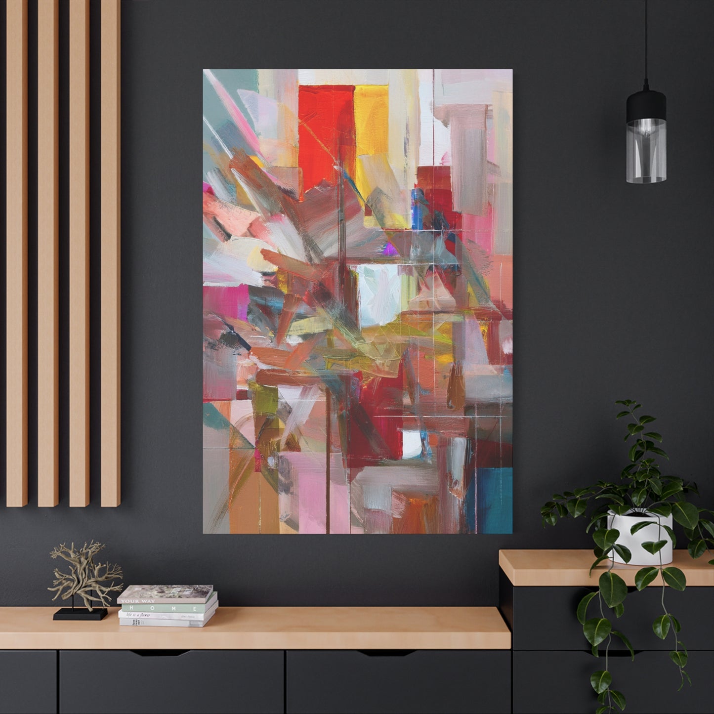 Abstract Oil Painting Print Canvas 20x24,20x30,24x30 24x32,24x36,30x40 32x48,36x48,40x60 Pine-Wood Inner Frame ABS-178