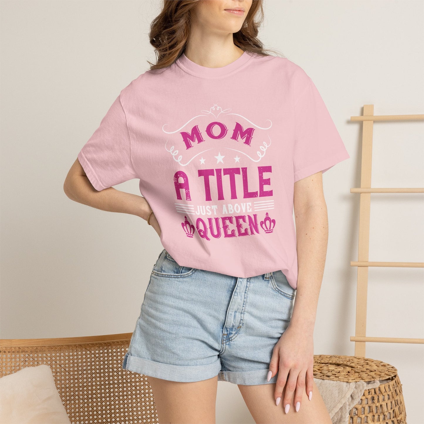 Mom T-shirt Mother Day Mama Tee Unisex Comfort Colors Garment-Dyed Cotton h78