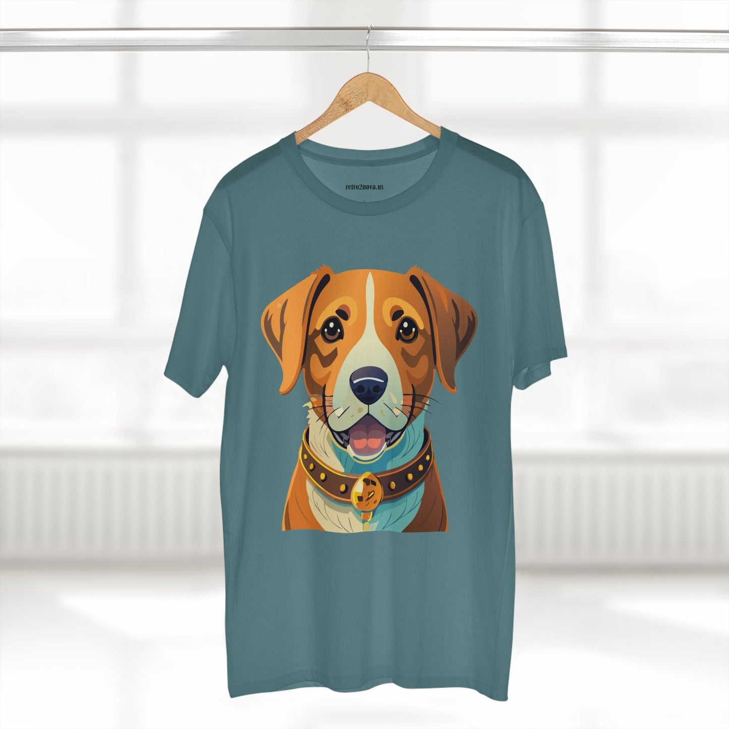 Retro2Nova Unisex Dog Shirt Premium Cotton Tee With Original Art Design Animal Print For Everyday Comfort